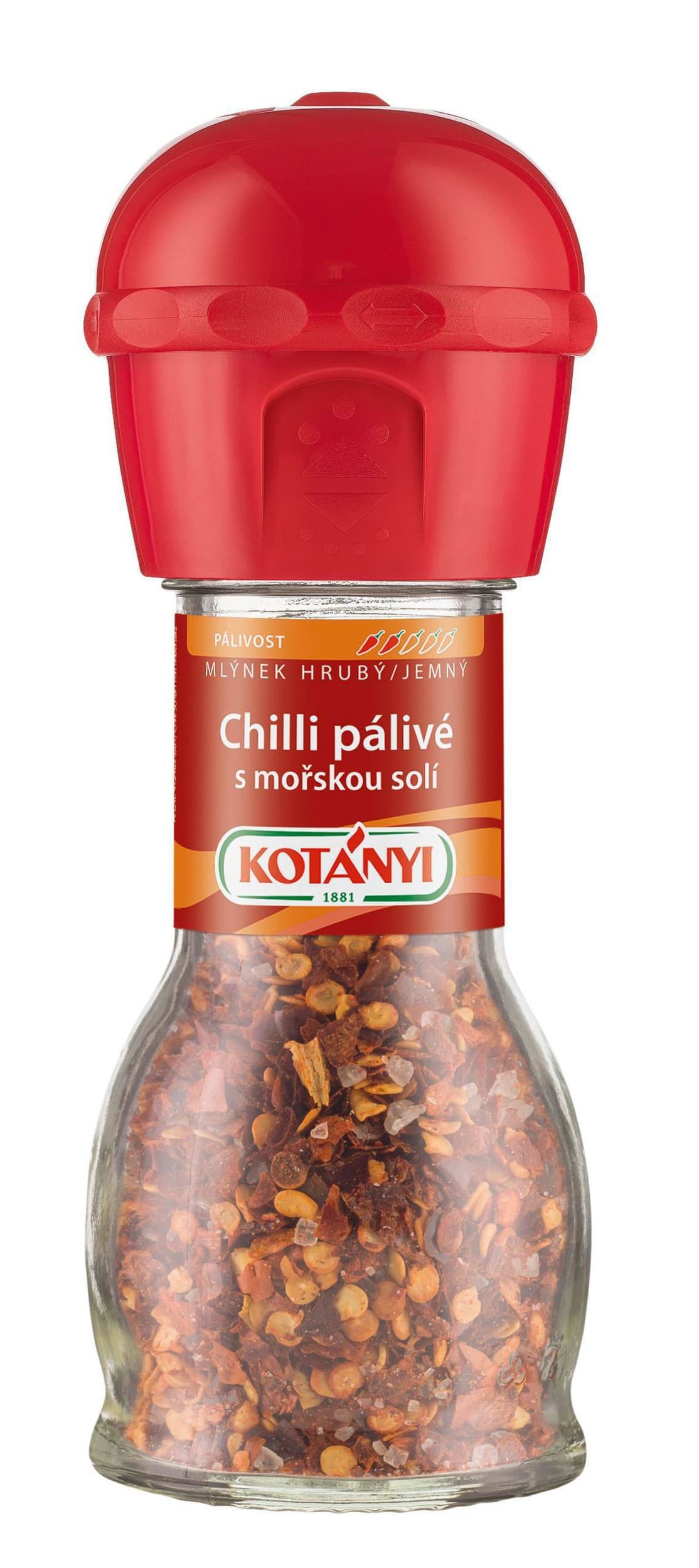 Kotányi Mlýnek Chilli pálivé s mořskou solí 34 g