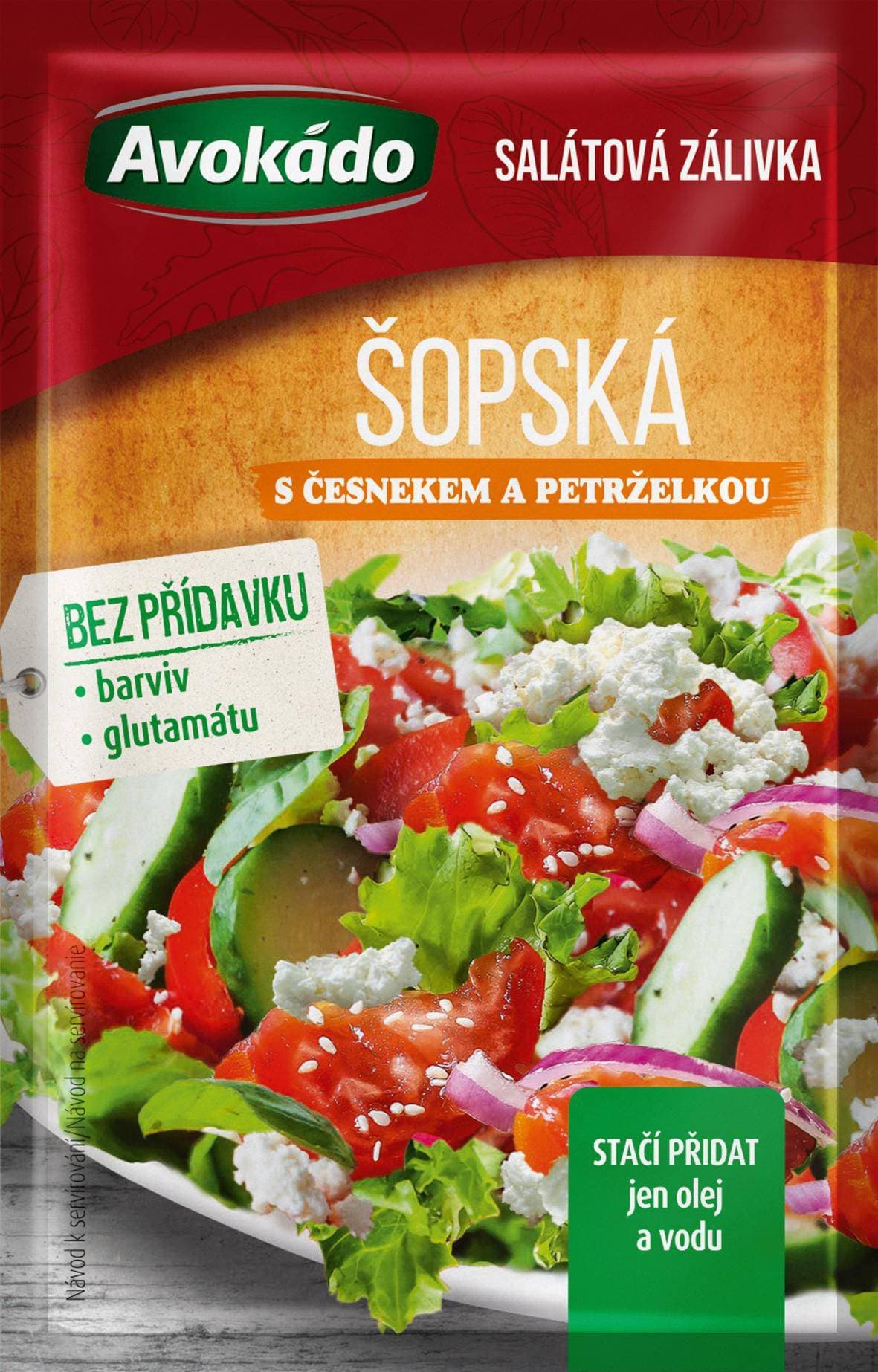 Avokádo Salátová zálivka šopská s česnekem a petrželkou 8g