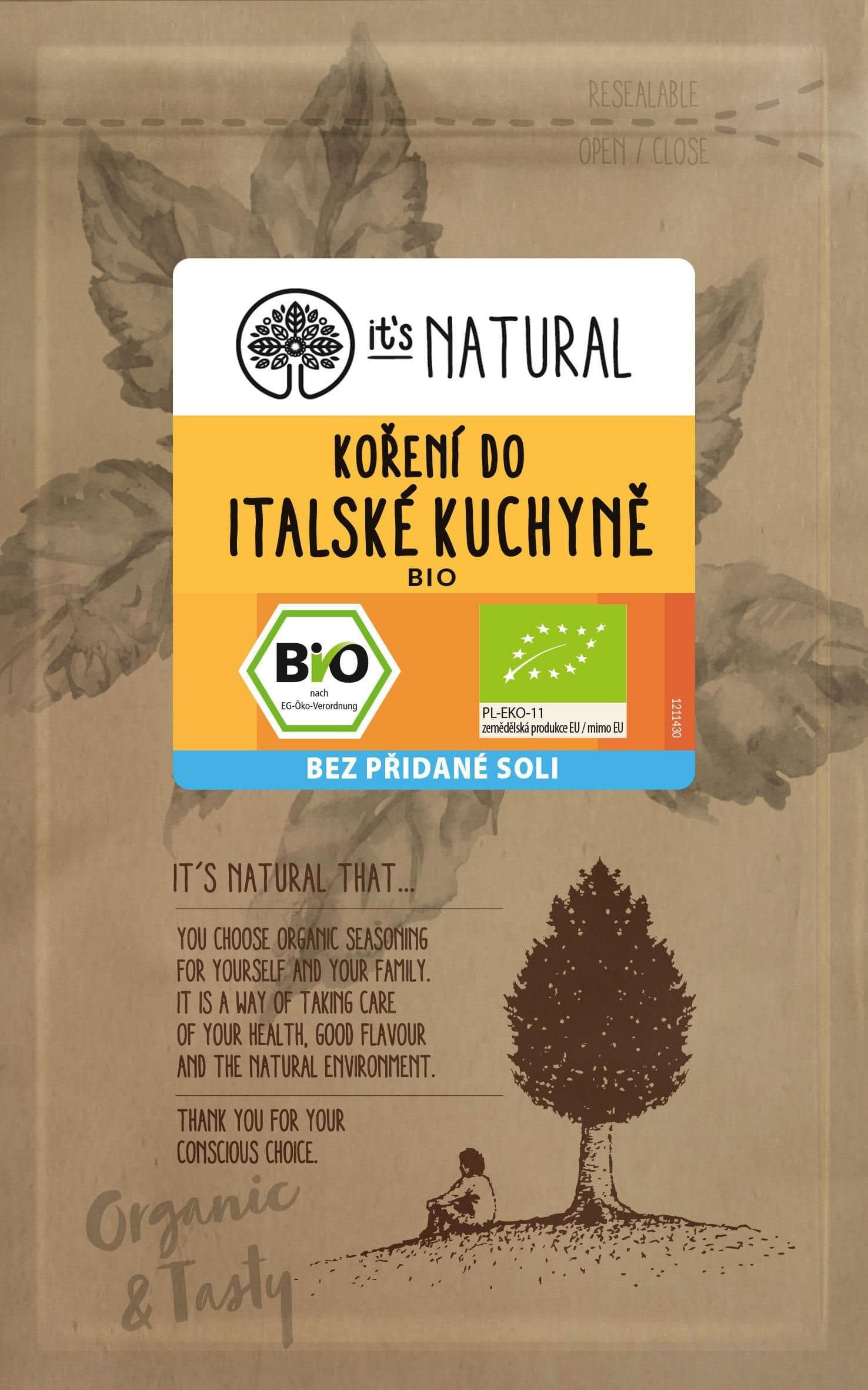 It´s Natural Bio Bio Koření do Italské kuchyně 13g