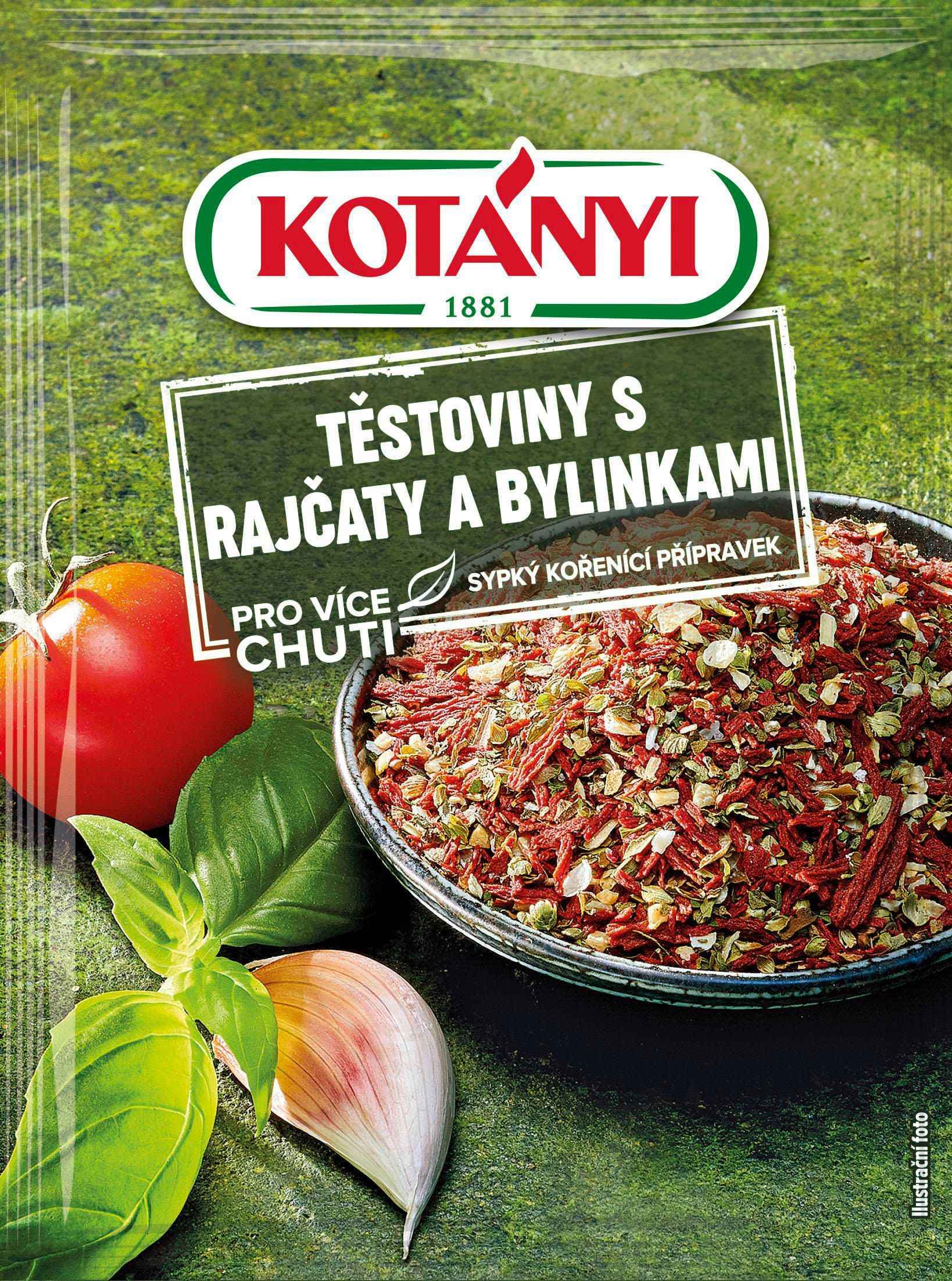 Kotányi Těstoviny s rajčaty a bylinkami 20g