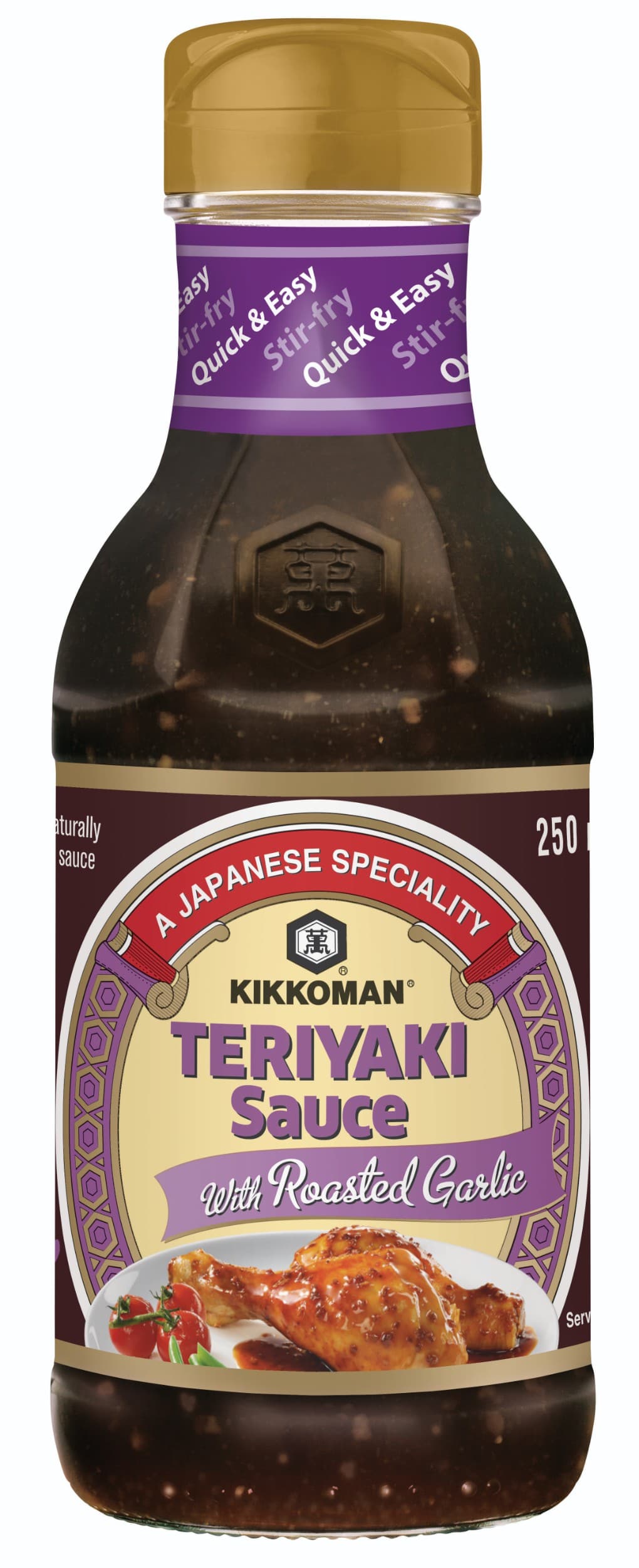 Kikkoman Teriyaki omáčka s pečeným česnekem 250 ml