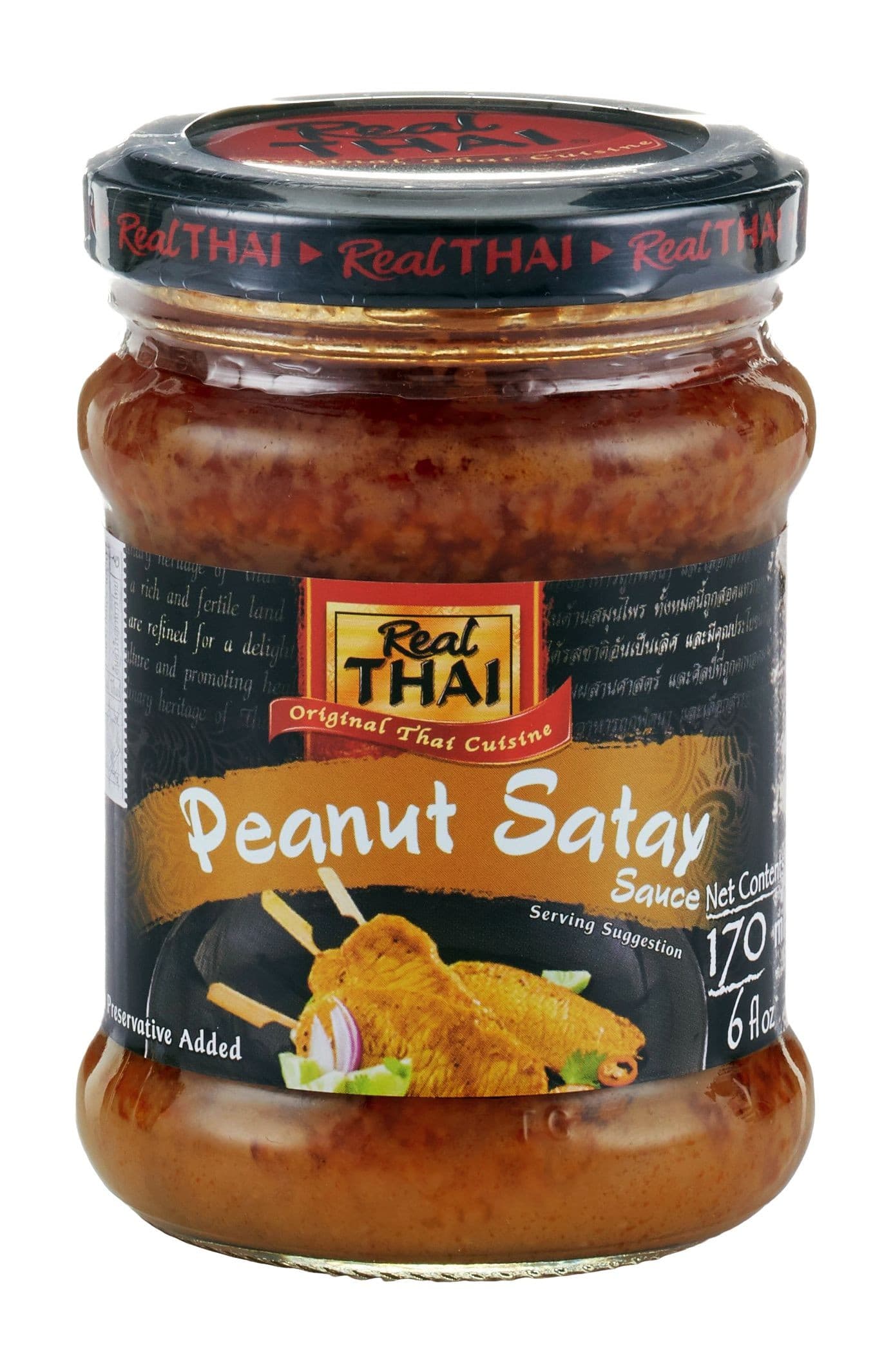 Real Thai Arašídová omáčka Satay 170 ml
