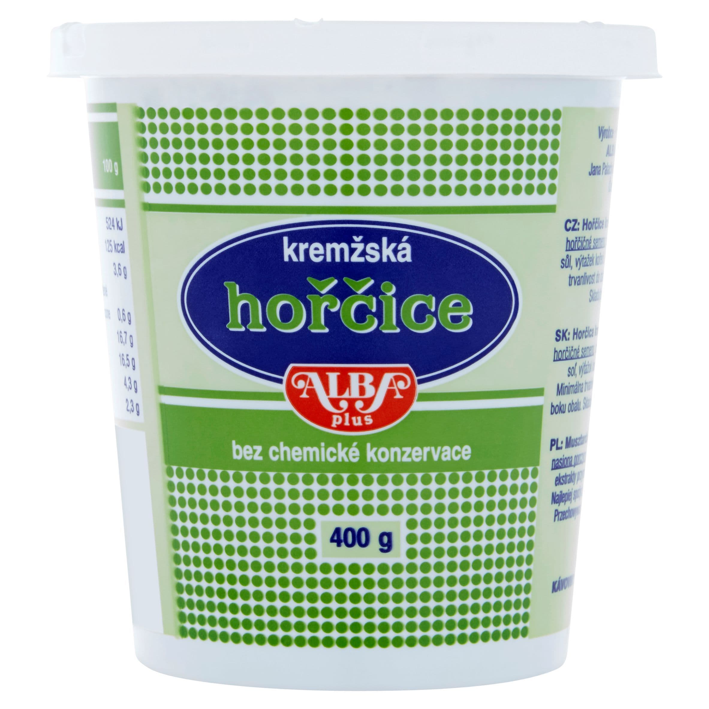 Alba Plus Kremžská hořčice 400 g