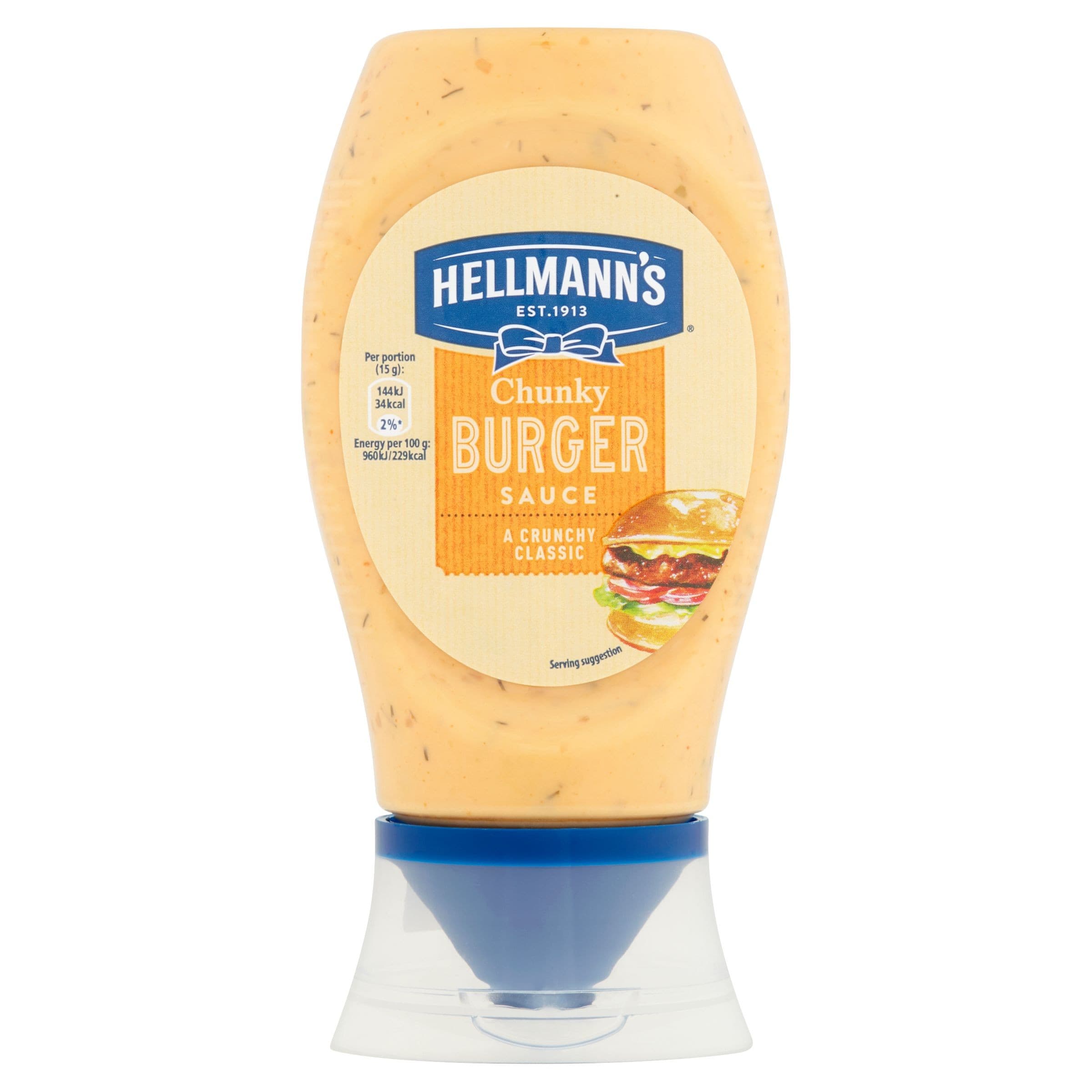 Hellmann´s Omáčka k masu Chunky burger 250 ml