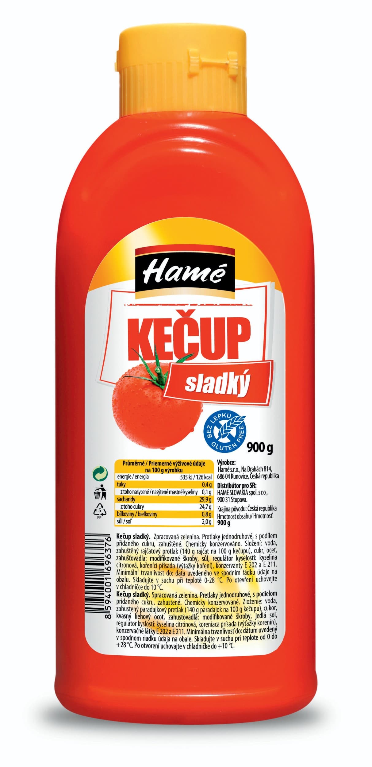 Hamé Sladký kečup 900g