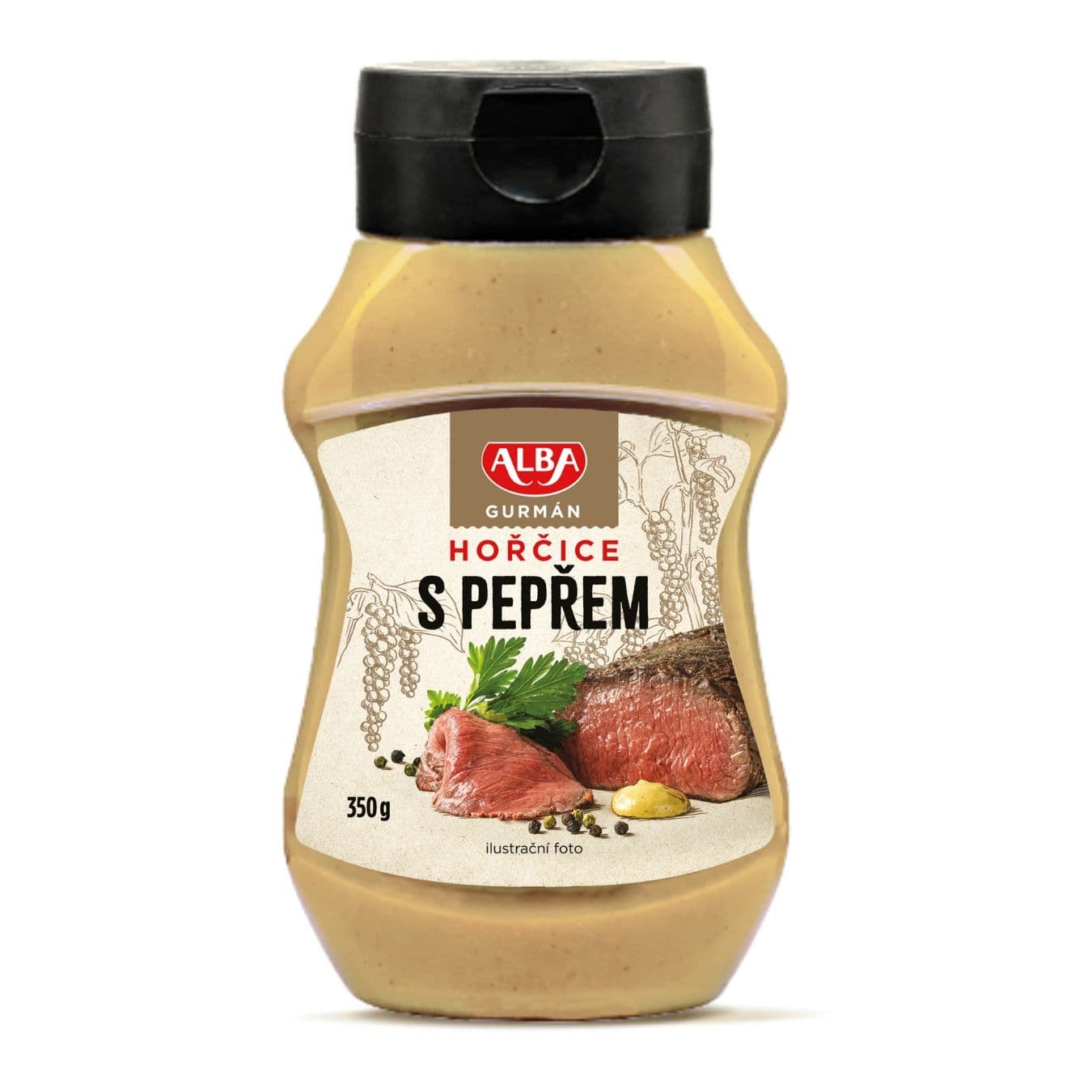 Alba Gurmán hořčice s pepřem 350g