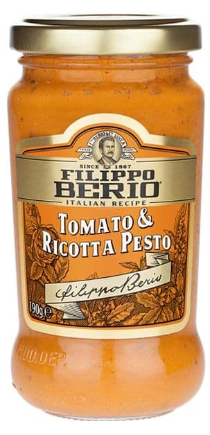 Filippo Berio Pesto Tomato & Ricotta pesto s rajčaty a sýrem ricotta 190g