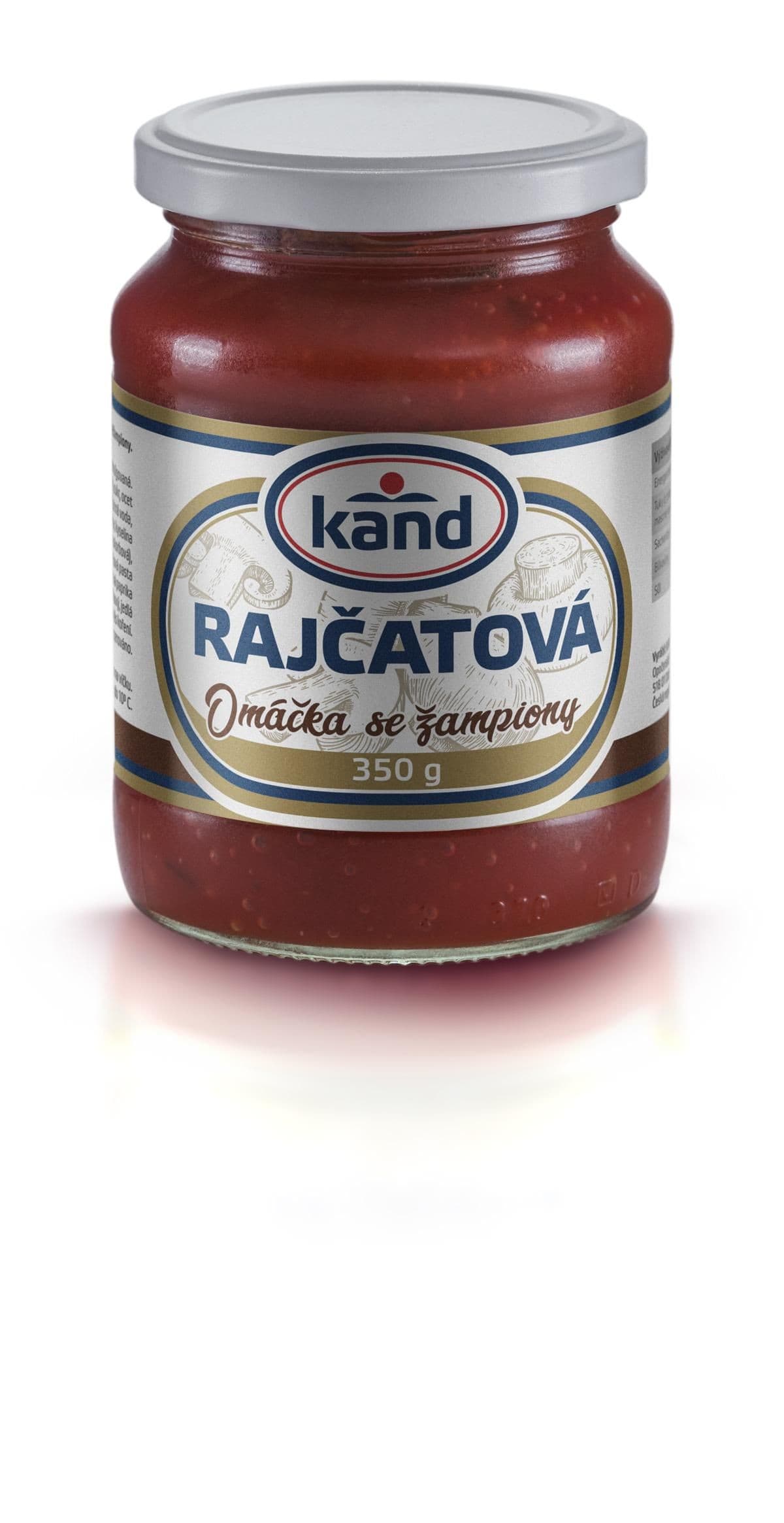 Kand Rajčatová omáčka se žampiony 350g