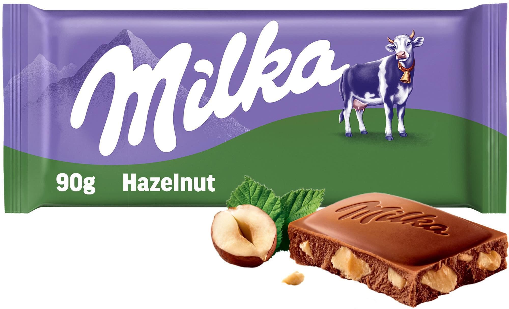 Milka čokoláda Oříšková mléčná s drcenými ořechy 90 g