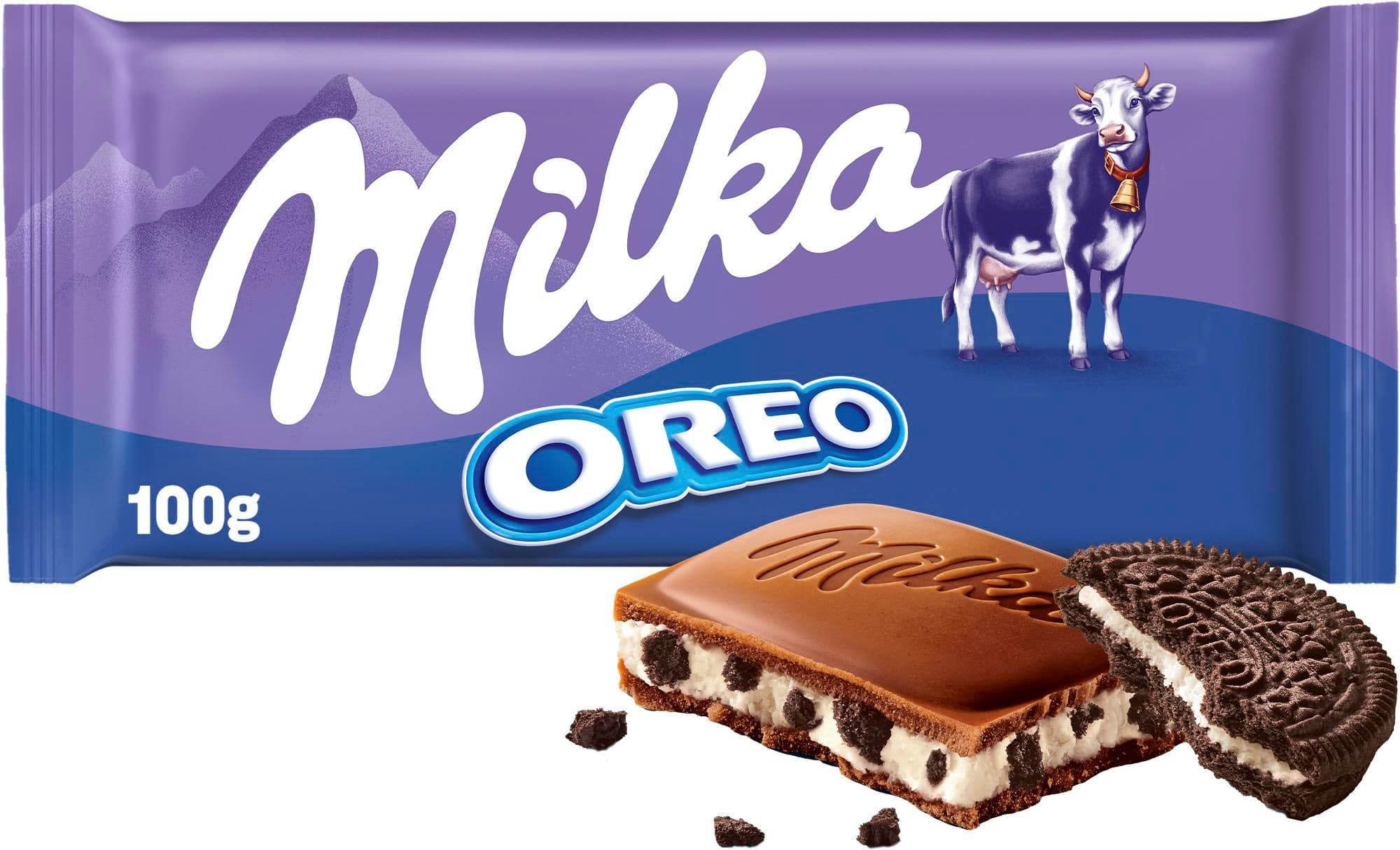 Milka čokoláda mléčná s kousky kakaových sušenek 100g