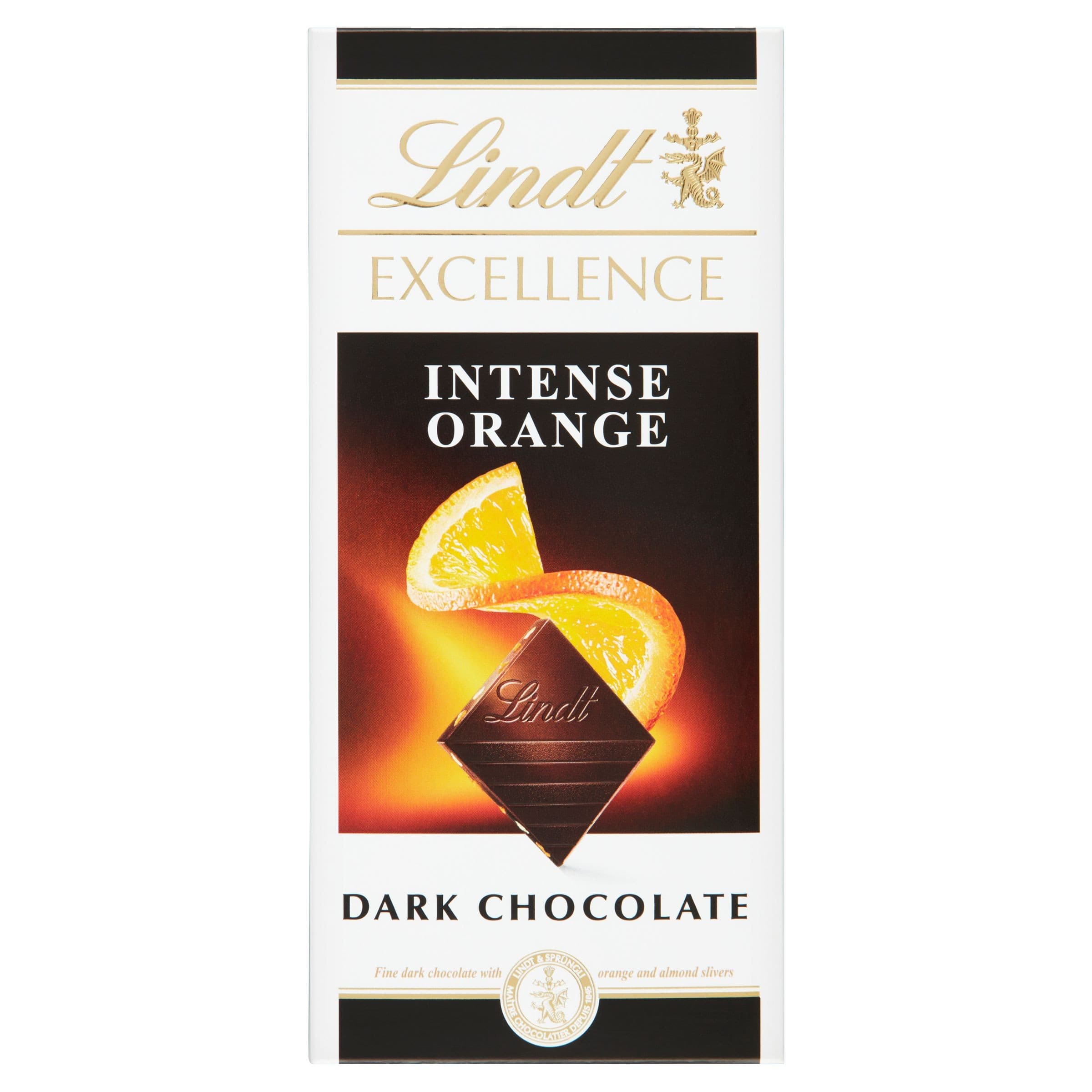 Lindt Excellence Hořká čokoláda s pomerančovými kousky 100 g