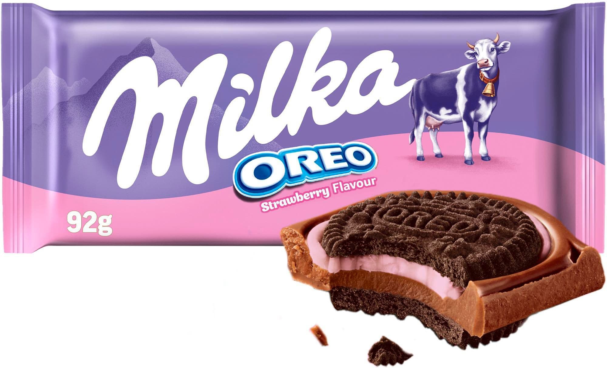 Milka Oreo Sandwich Strawberry 92g