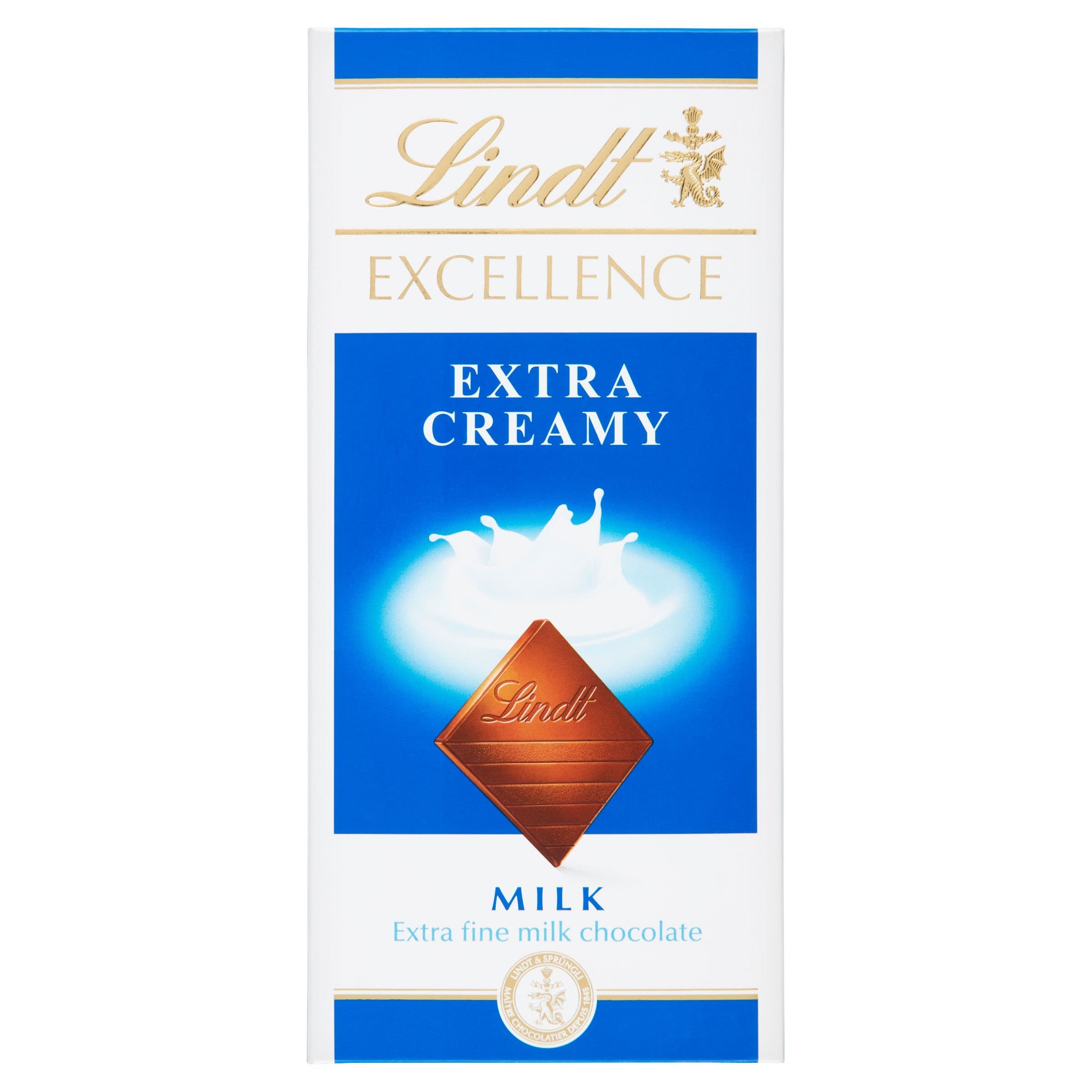 Lindt Excellence Extra jemná mléčná čokoláda 100 g
