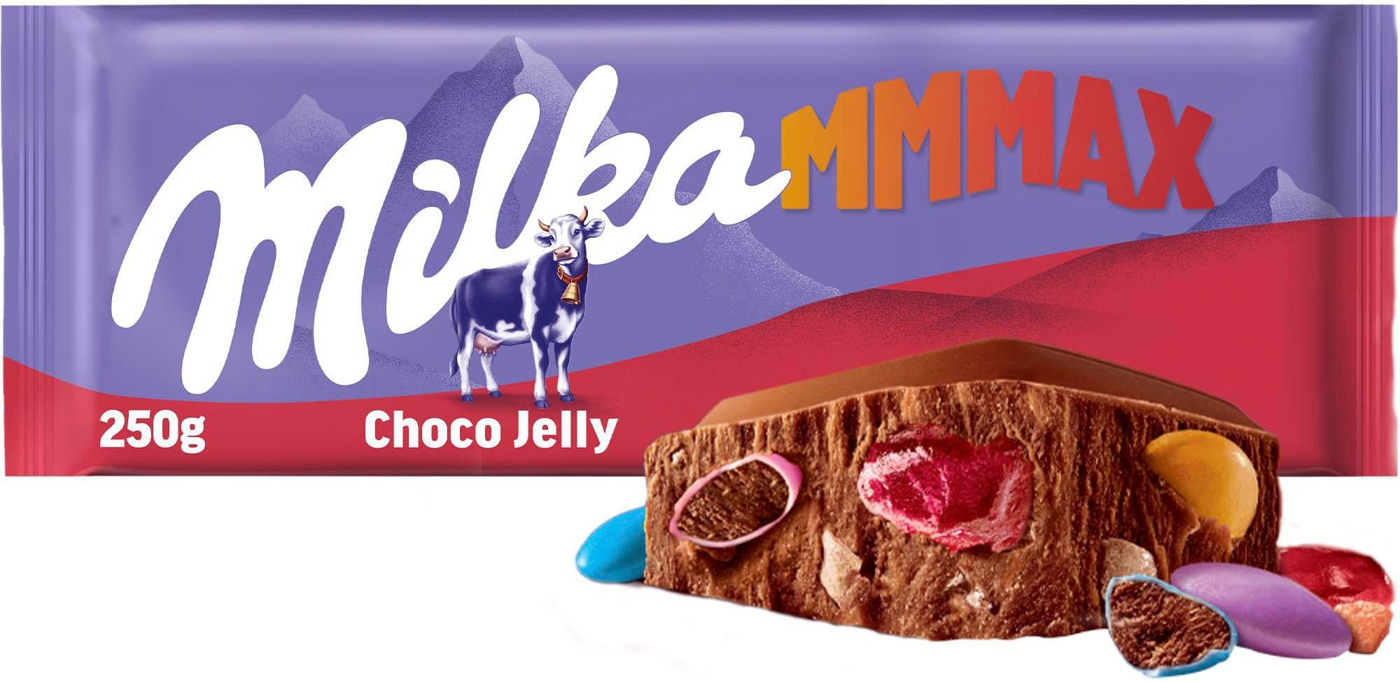 Milka čokoláda Mmmax Choco Jelly mléčná s želé 250 g