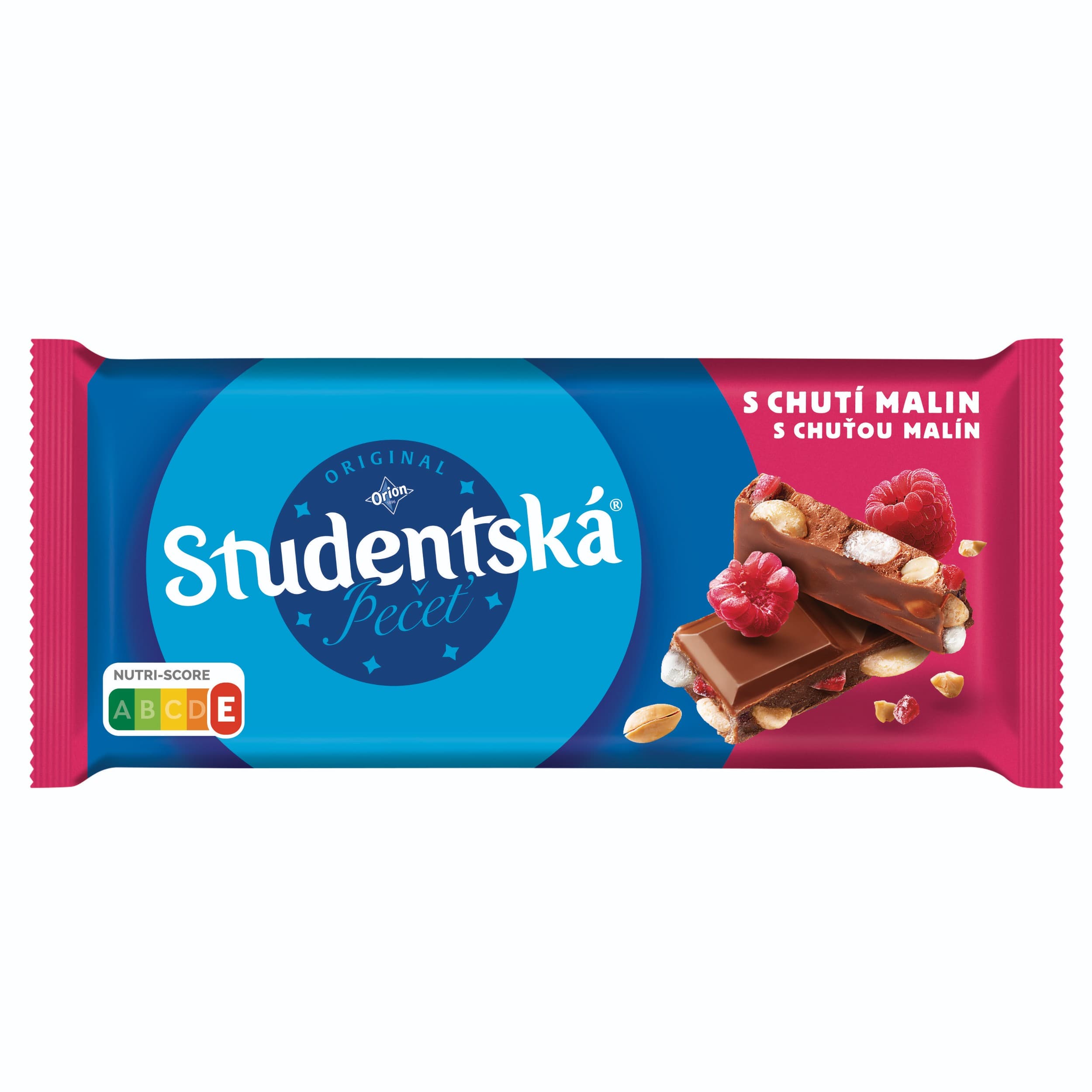Orion Studentská pečeť mléčná s chutí malin 170g