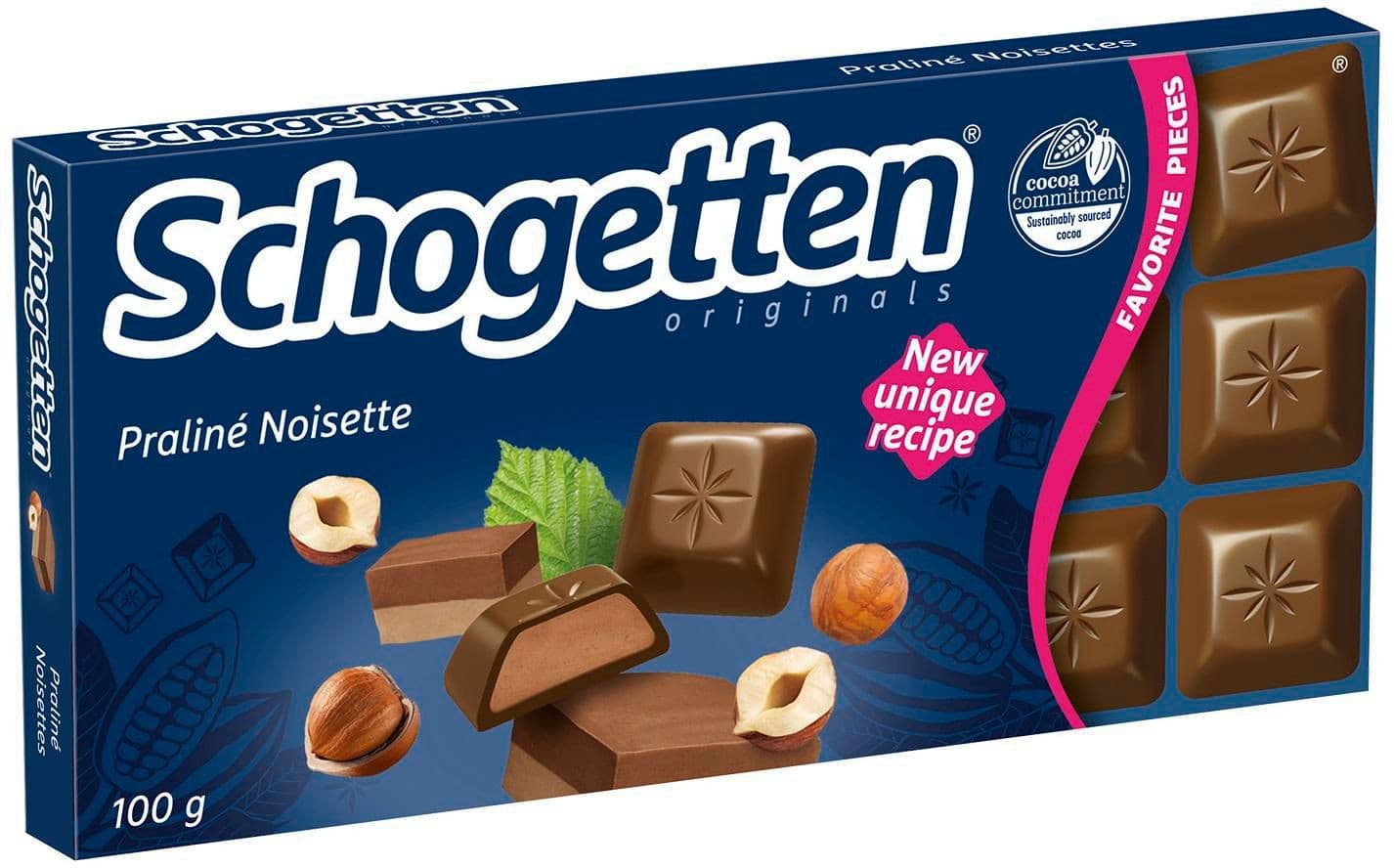 Schogetten Nugát mléčná čokoláda 100 g