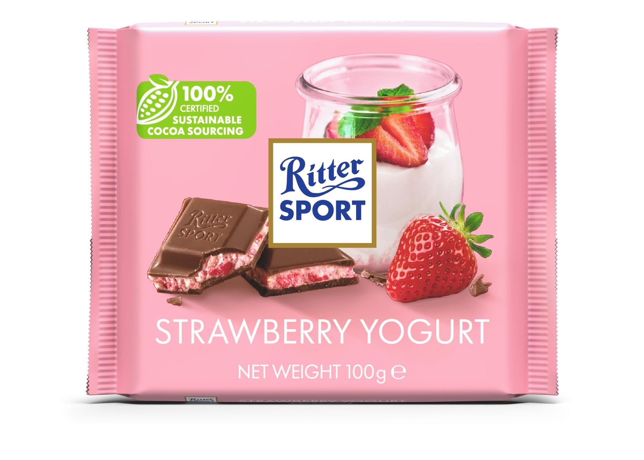 Ritter Sport Čokoláda jahoda-jogurt 100 g