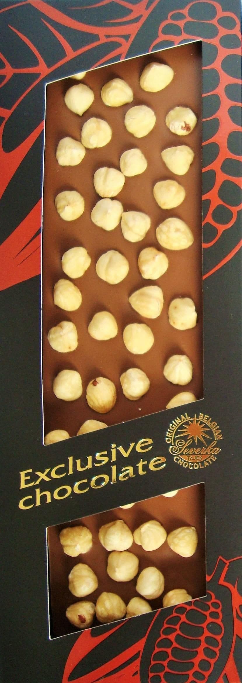 T-Severka Mléčná čokoláda formovaná slískovými oříšky,150g