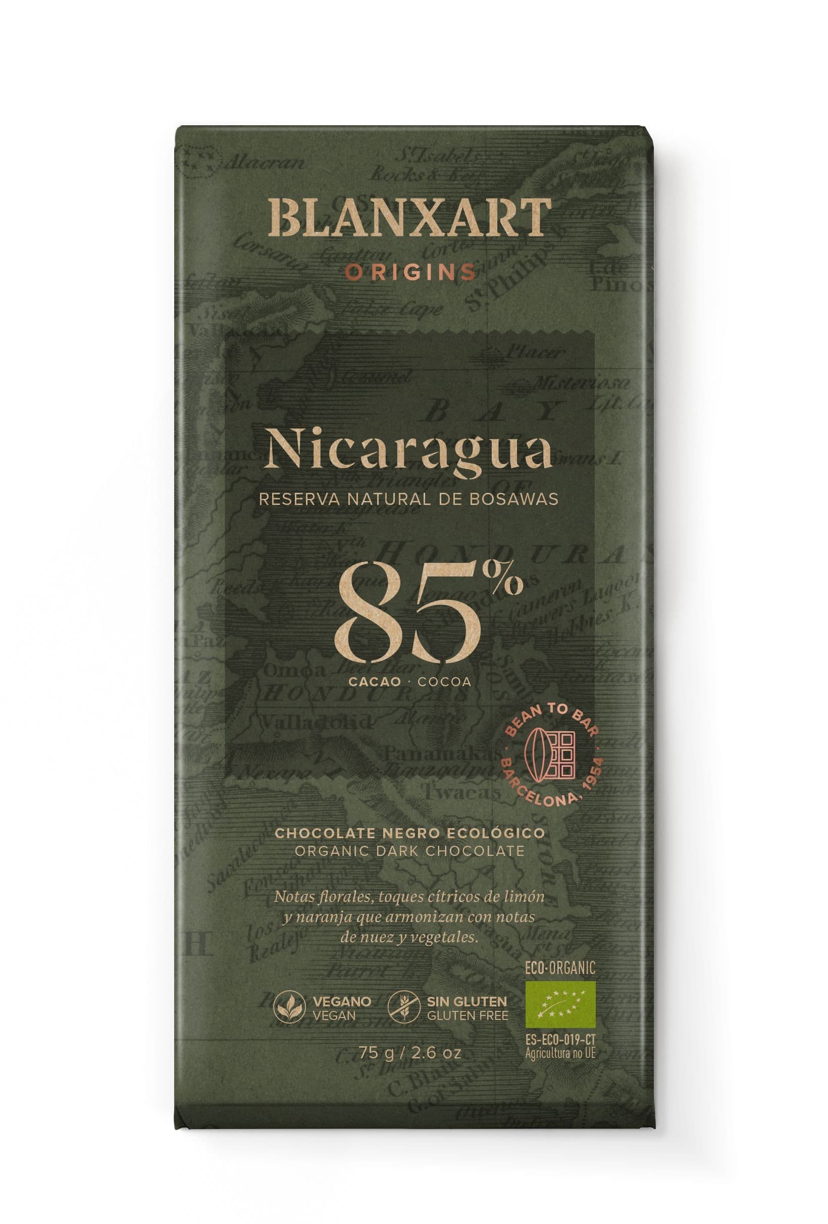Blanxart Nicaragua 85% hořká čok. 75g