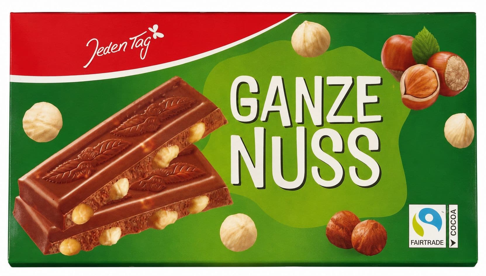 Jeden Tag čokoláda s celými oříšky 100g