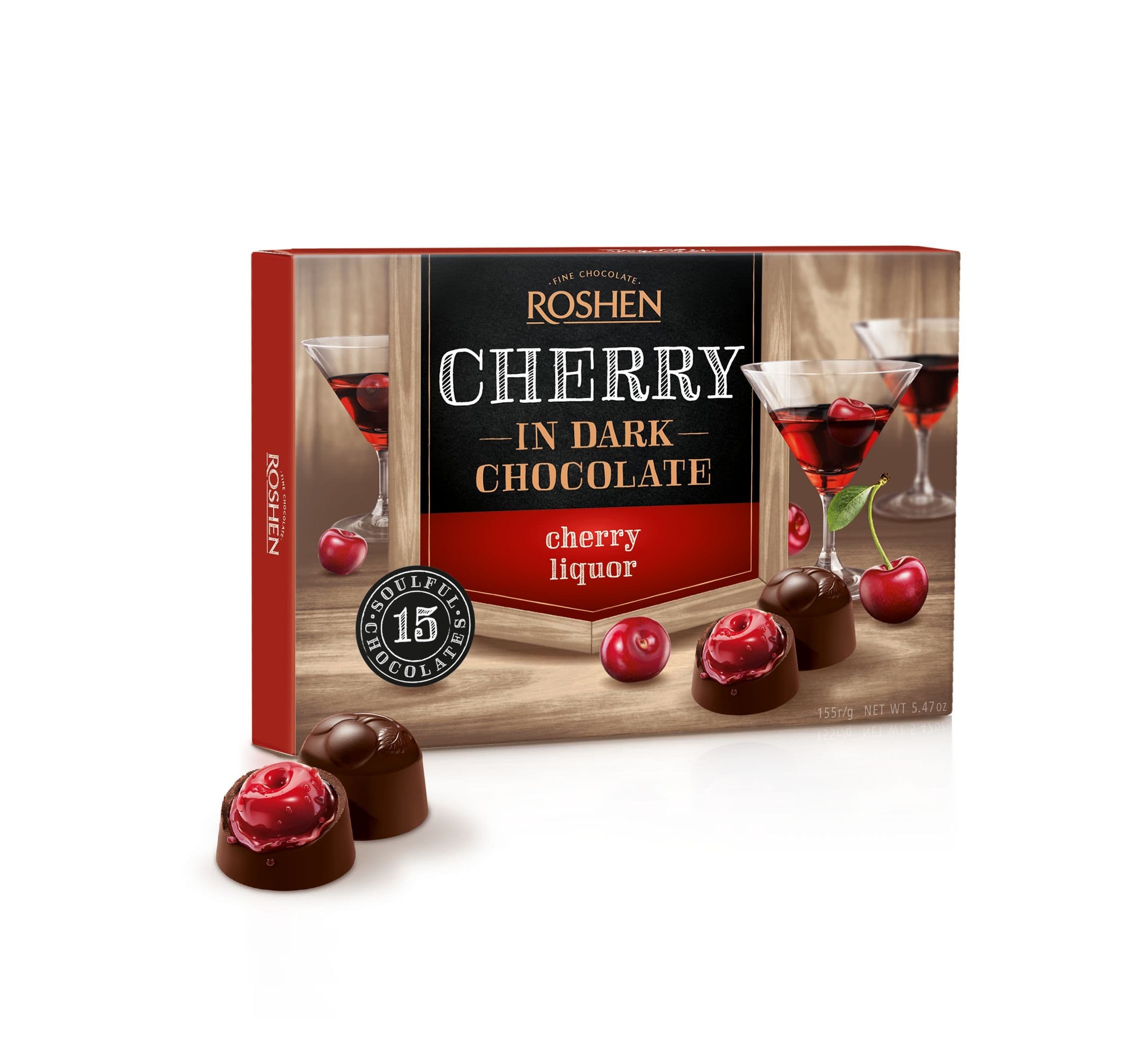Roshen Bonboniéra s višní v likéru 155g