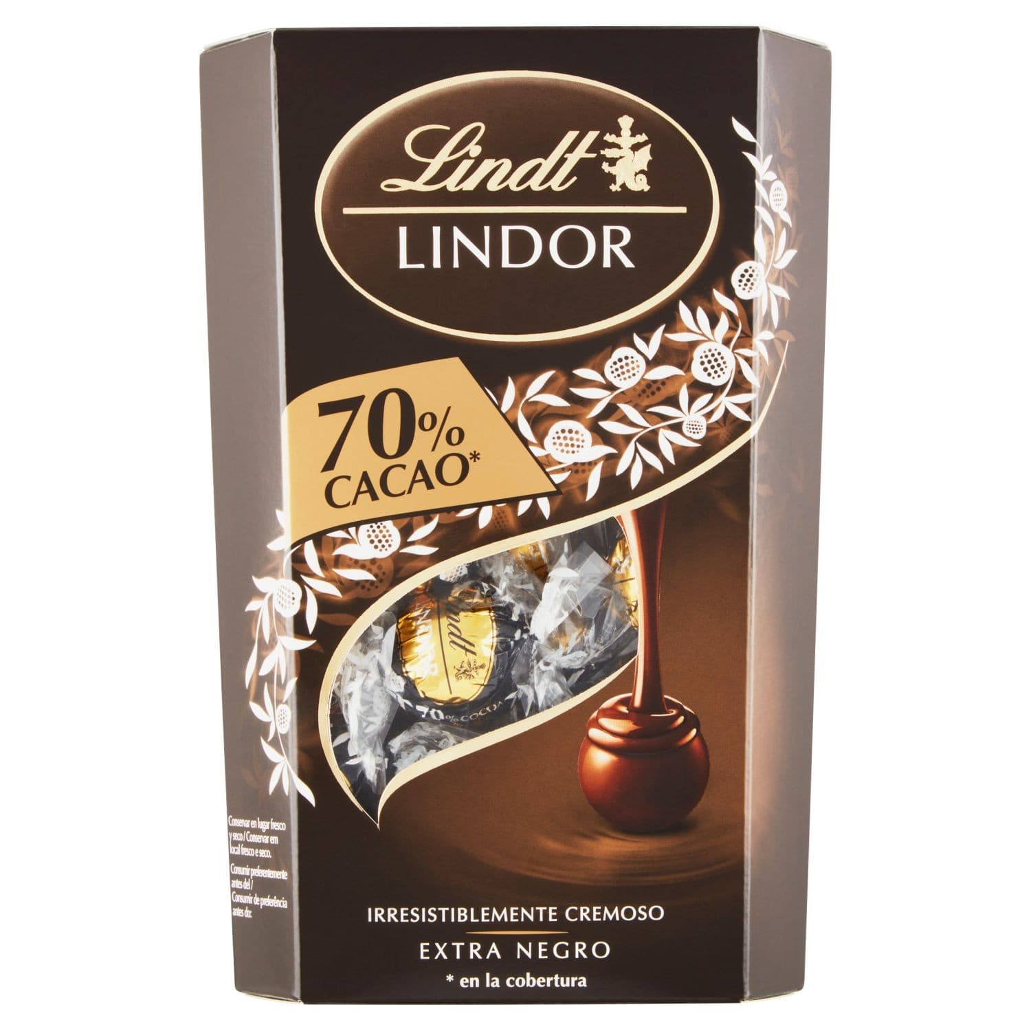 Lindt Lindor Extra hořká čokoláda s jemnou náplní 337g