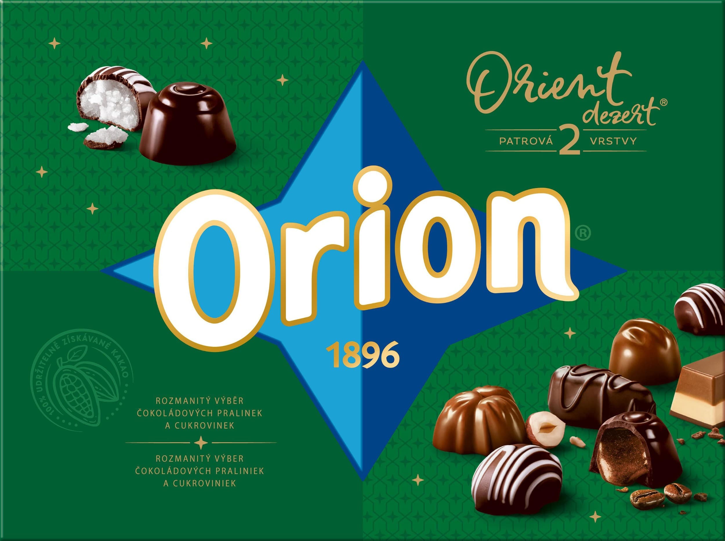 Orion Orient dezert čokoládové pralinky 162g