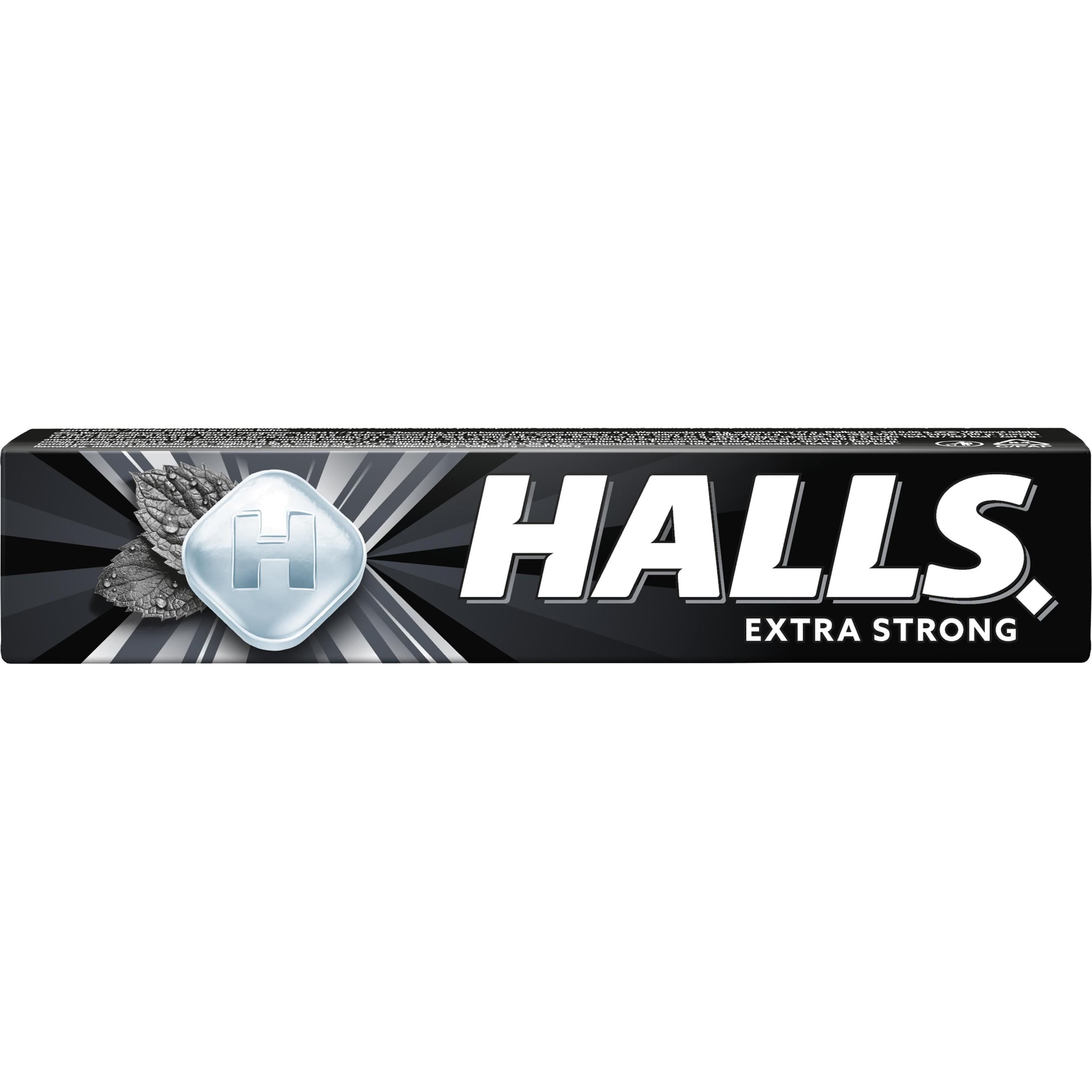 Halls EXTRA STRONG bonbóny mentol a eukalyptus 33,5g