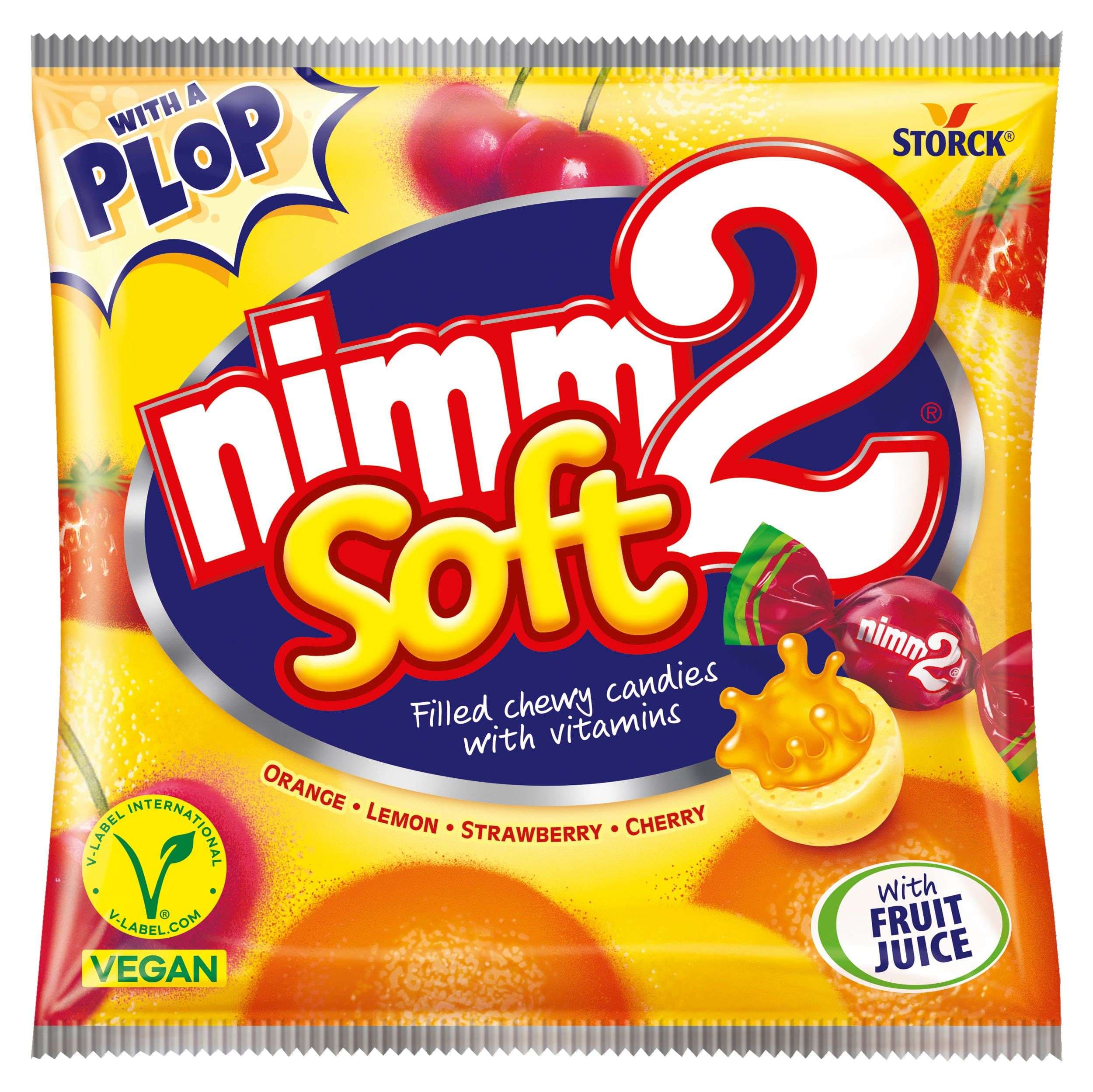 nimm2 Soft žvýkací bonbóny s ovocnou náplní 90g