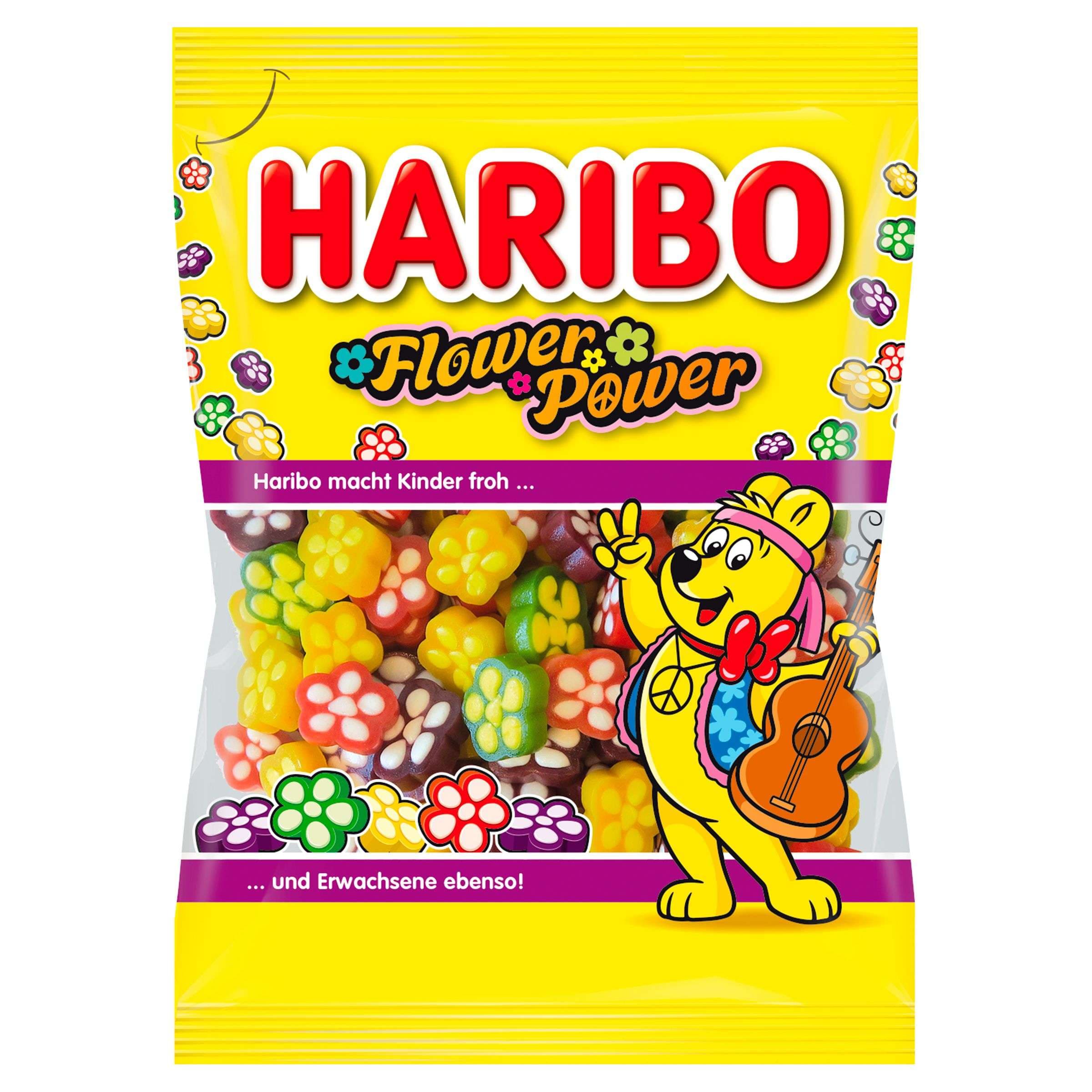 Haribo Flower Power želé s ovocnými příchutěmi 90 g