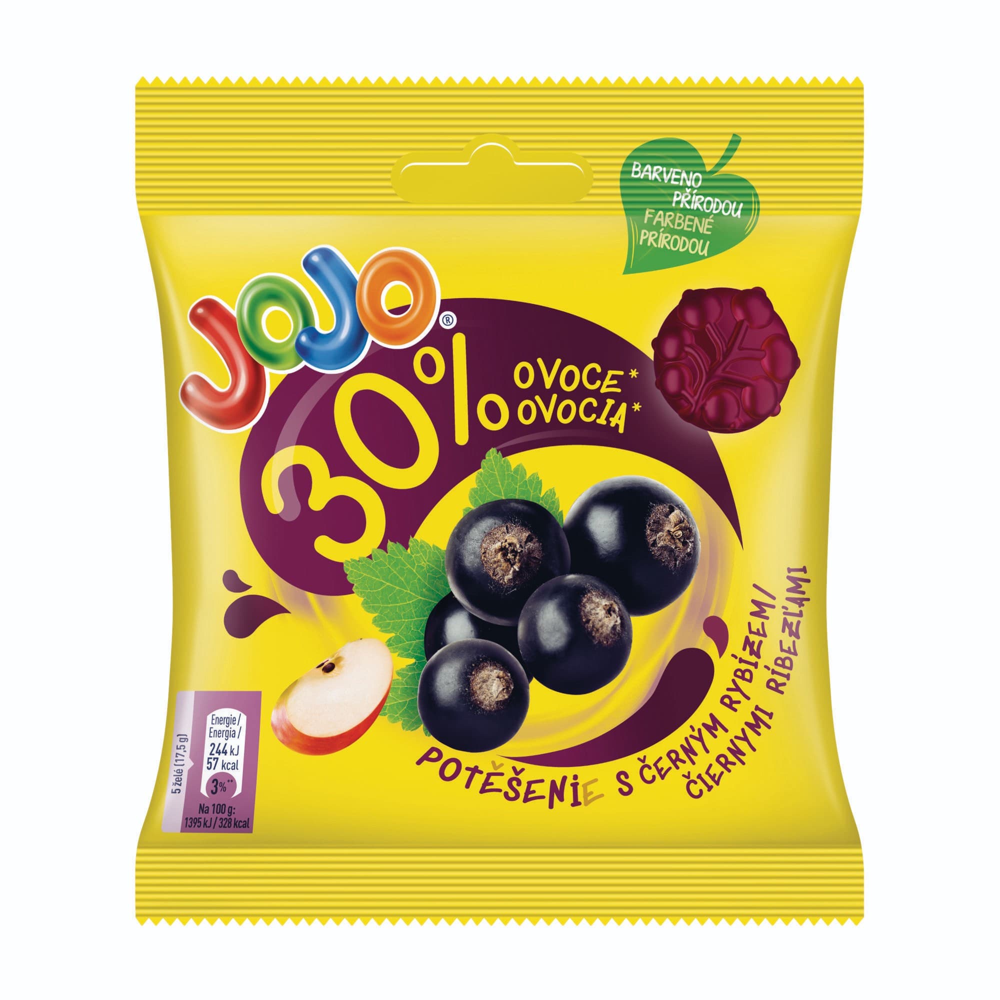 Jojo Potěšení Černý Rybíz želé bonbóny 70g
