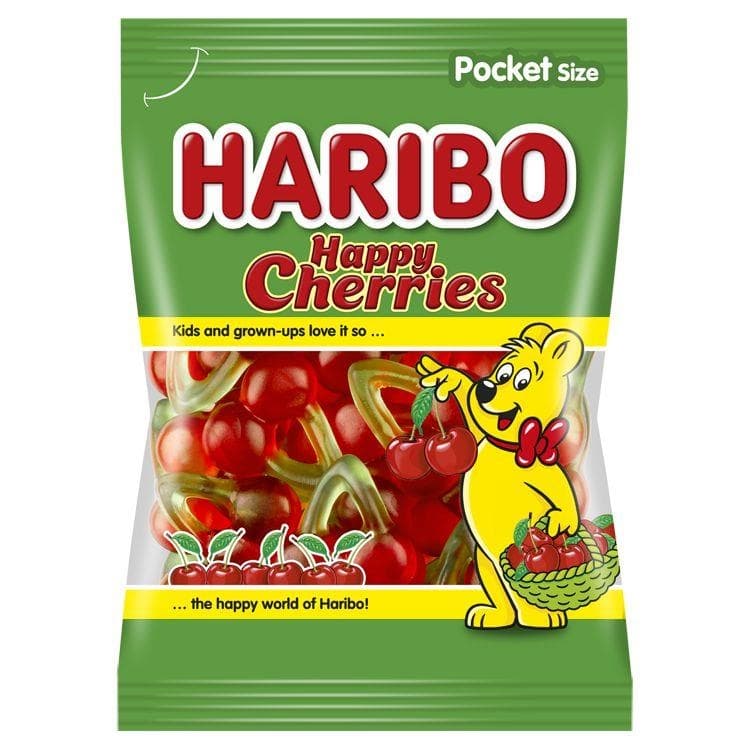 Haribo Happy cherries želé cukrovinky s ovocnými příchutěmi 100 g