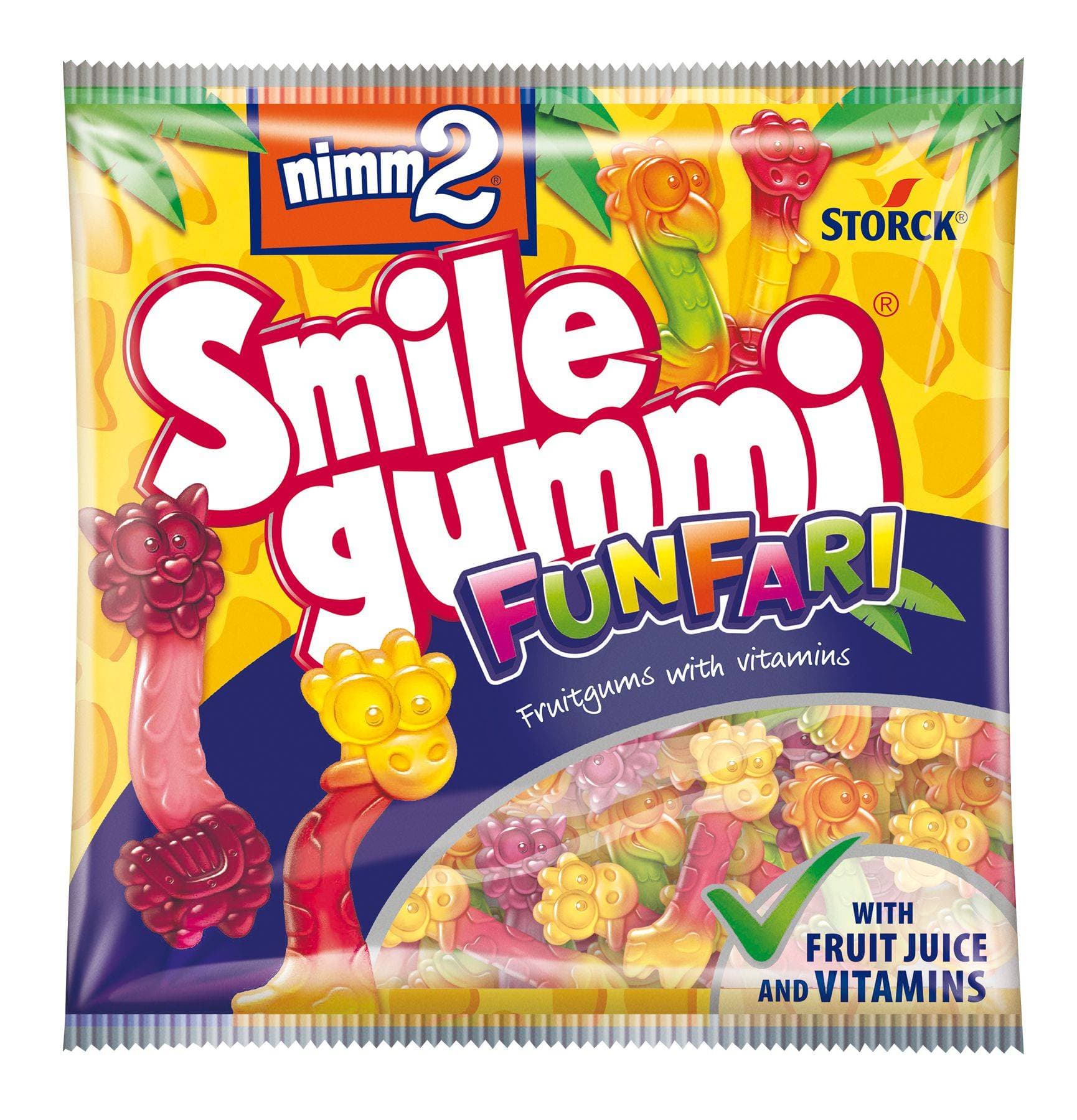 Nimm2 Smilegummi Funfari bonbóny 90g