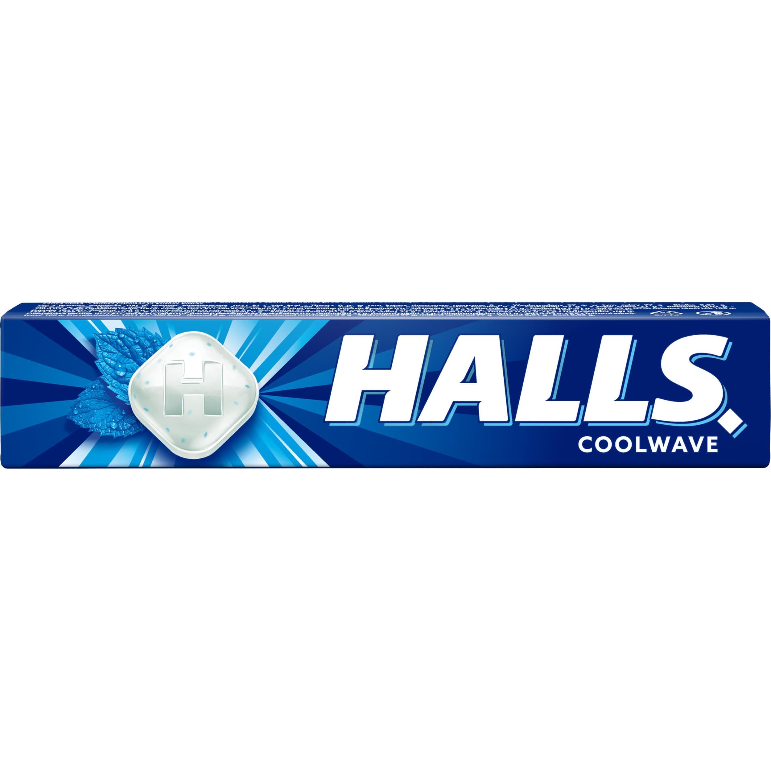 Halls COOLWAVE bonbóny mentol a eukalyptus 33,5g