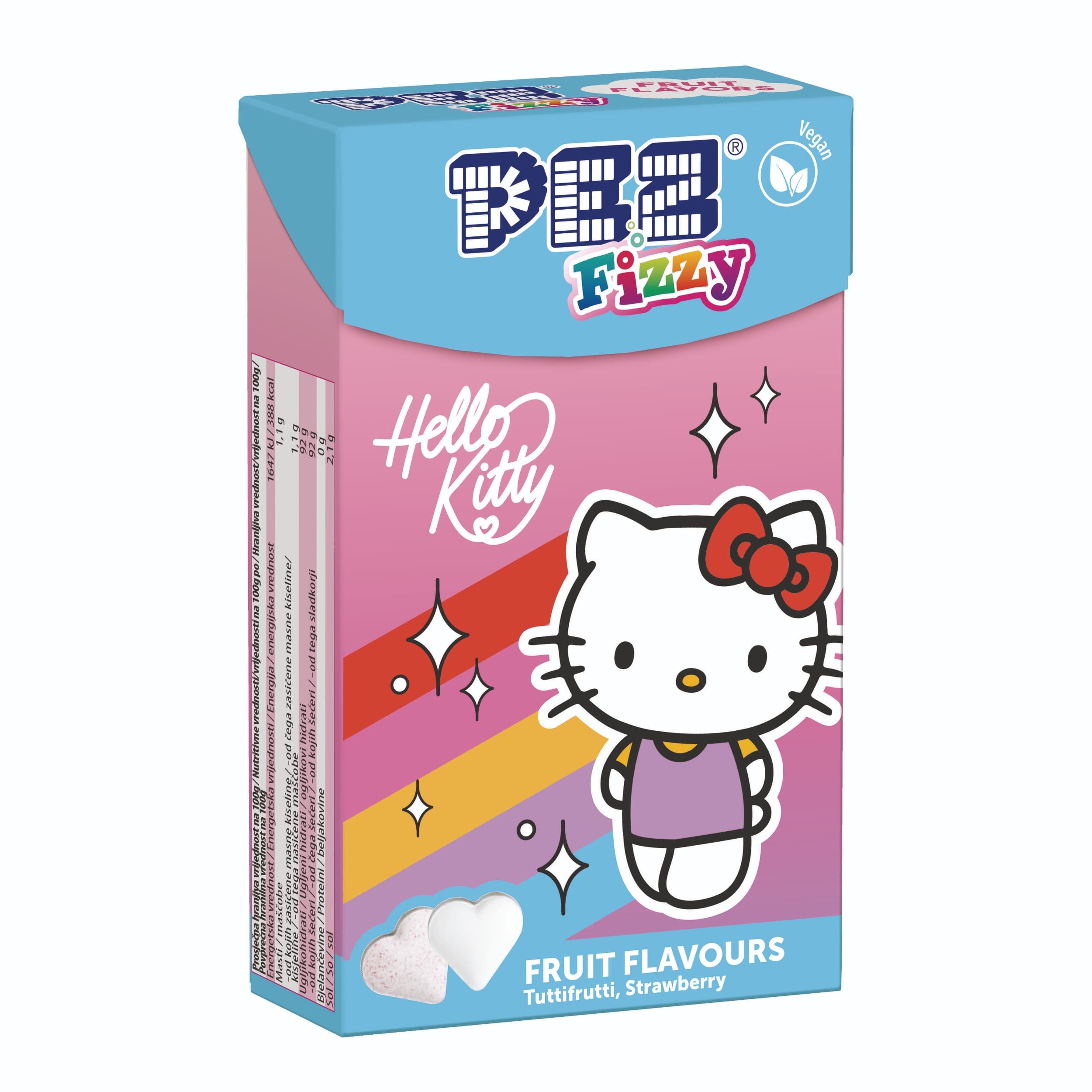 Pez Fizzy Hello Kitty komprimát s ovocnými příchutěmi 30 g