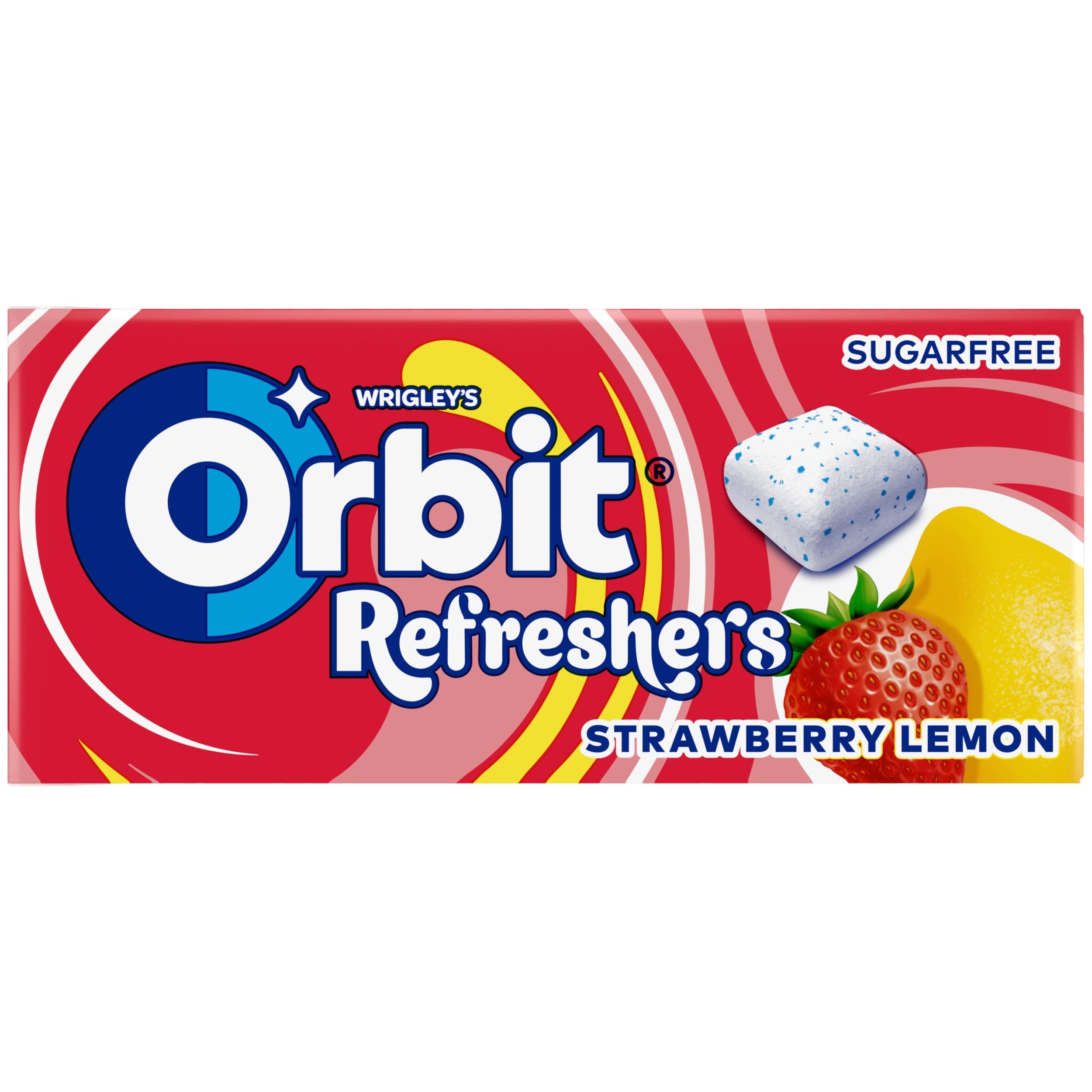 Orbit Refreshers žvýkačky bez cukru jahoda a citron 8 ks 17,9g