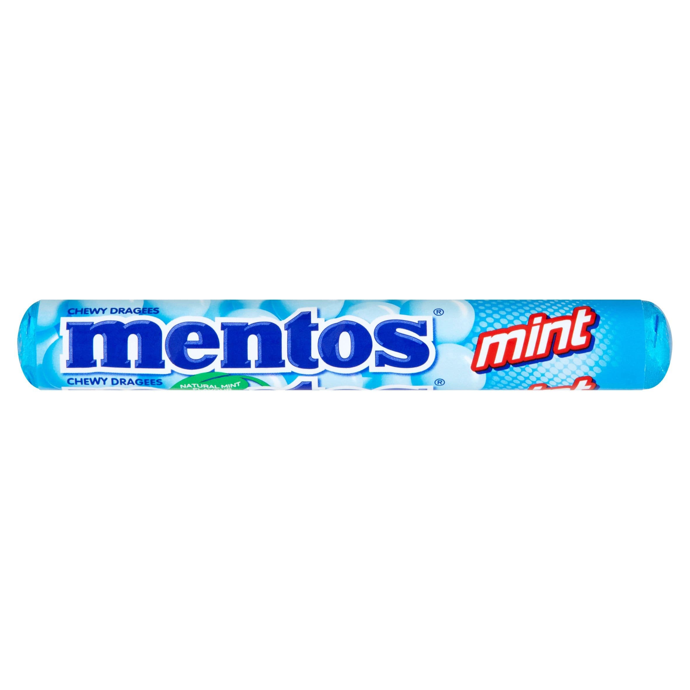 Mentos Mint dražé s mentolovou příchutí s 30% žvýkací náplní 38 g