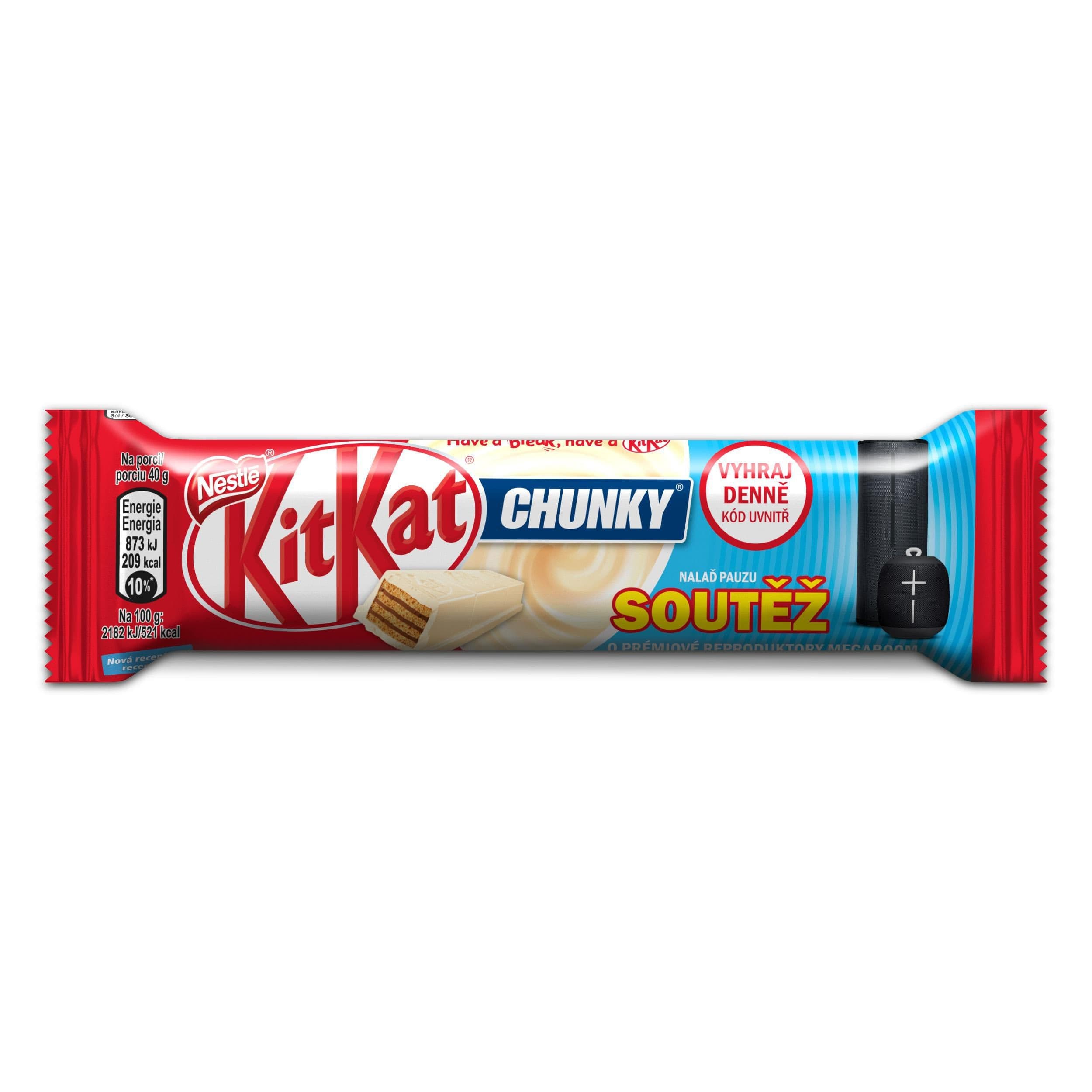 Kitkat chunky white Oplatka v bílé čokoládě 40 g