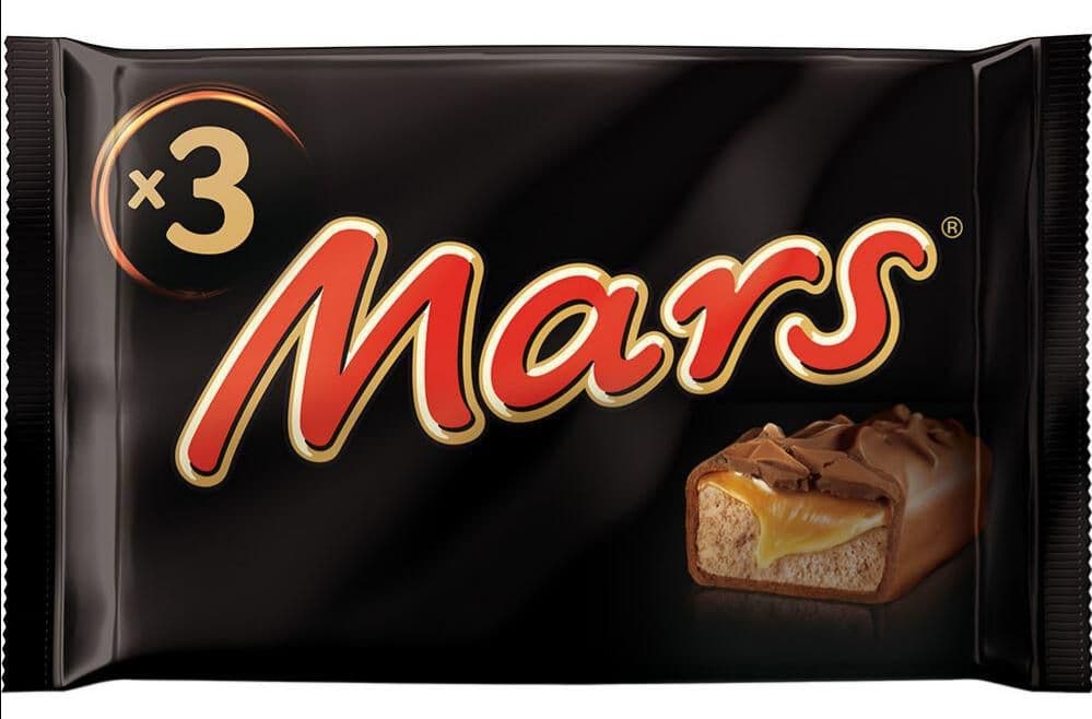 Mars mléčná čokoládová tyčinka plněná nugátem a karamelem 3x51g