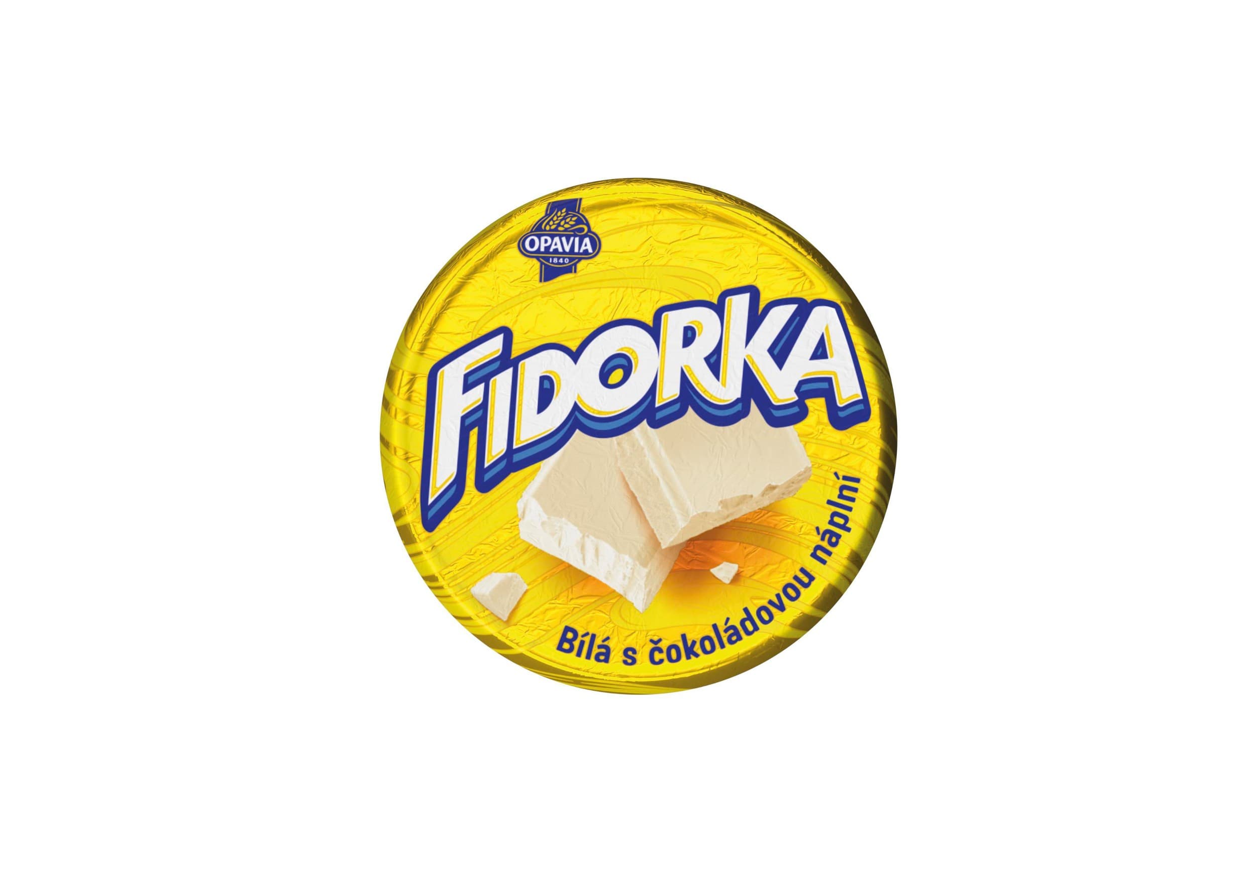 Fidorka Bílá s čokoládovou náplní 30g