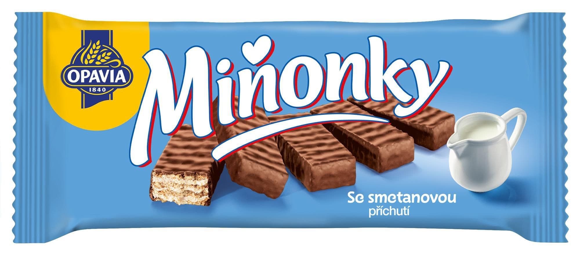 Opavia Miňonky Smetanové oplatky 50g