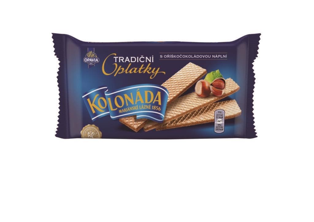 Opavia Kolonáda oplatky oříškočokoládové 140g