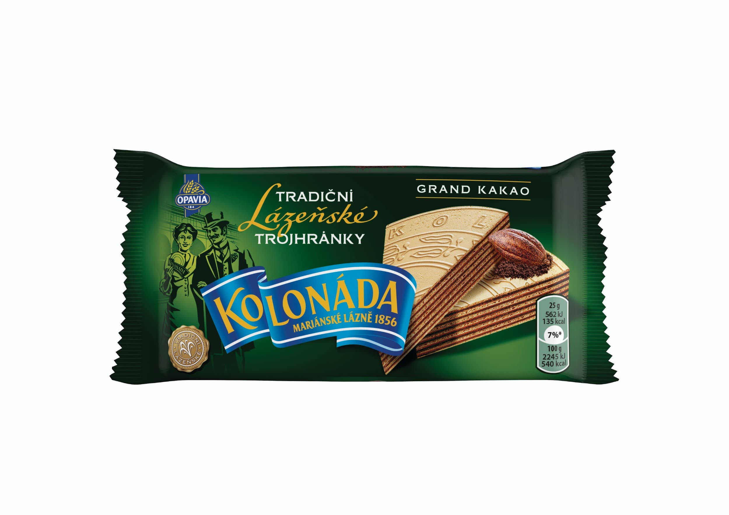 Opavia Kolonáda Trojhránky lázeňské oplatky Grand kakao 50g