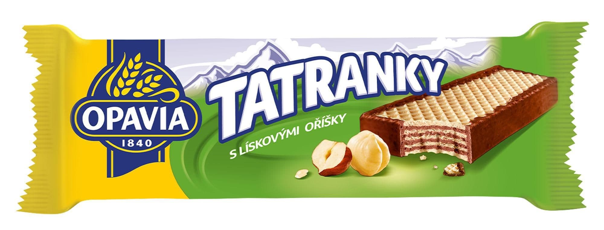 Opavia Tatranky s lískovými oříšky oplatka 47g