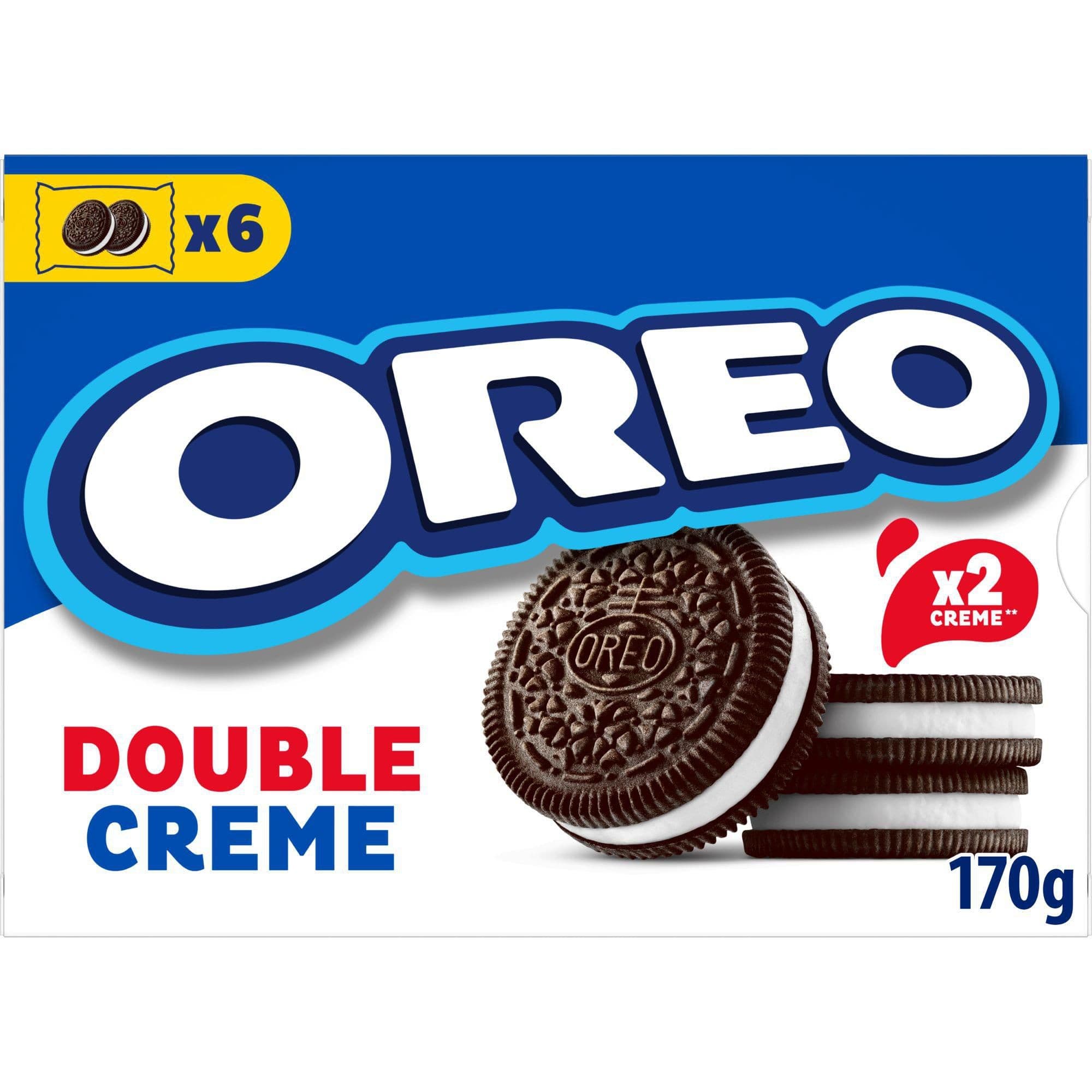 Oreo sušenky Double Creme s dvojitou vanilkovou náplní 170g