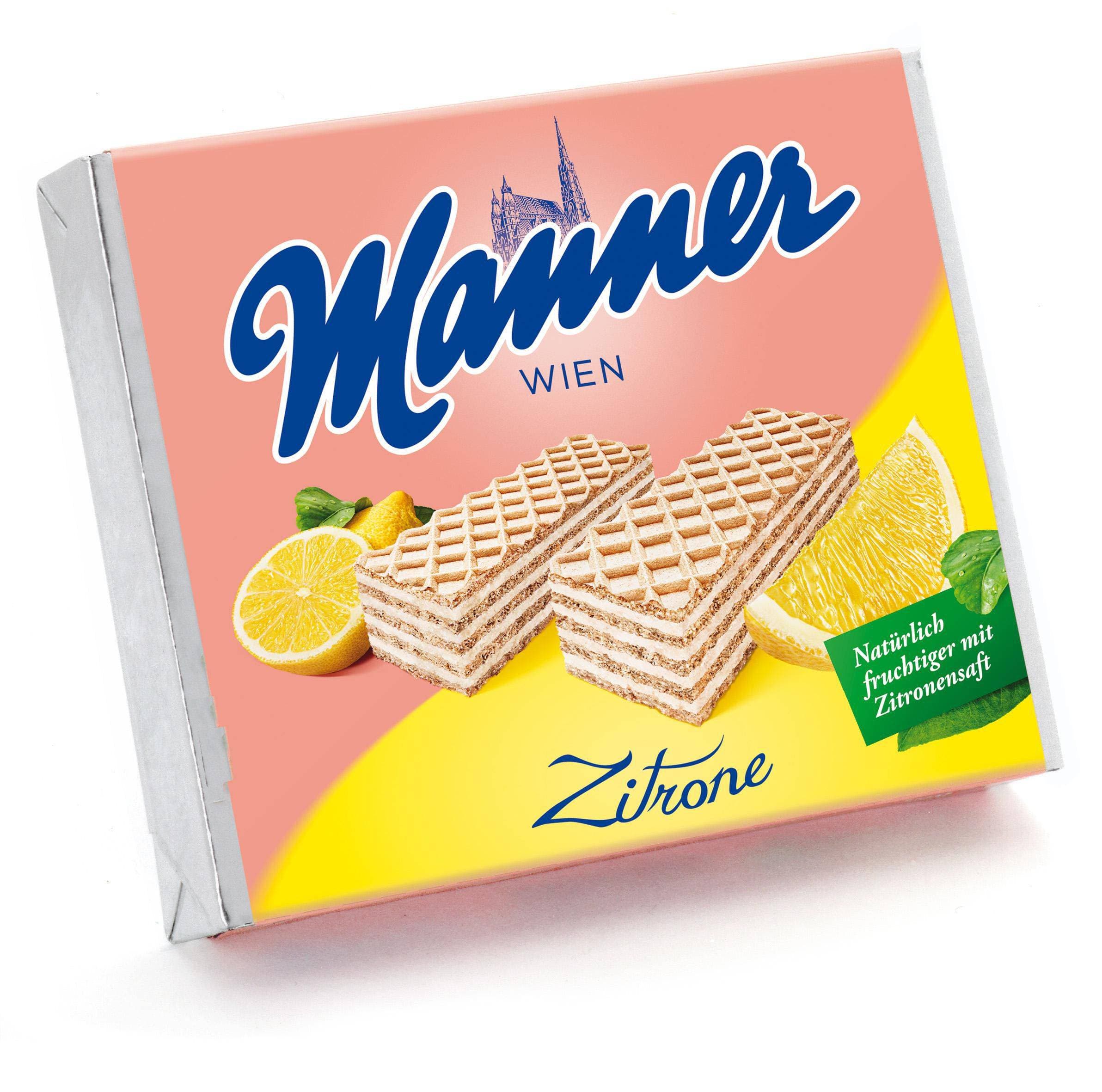 Manner Wien křupavé oplatky s krémovou citrónovou náplní 75 g