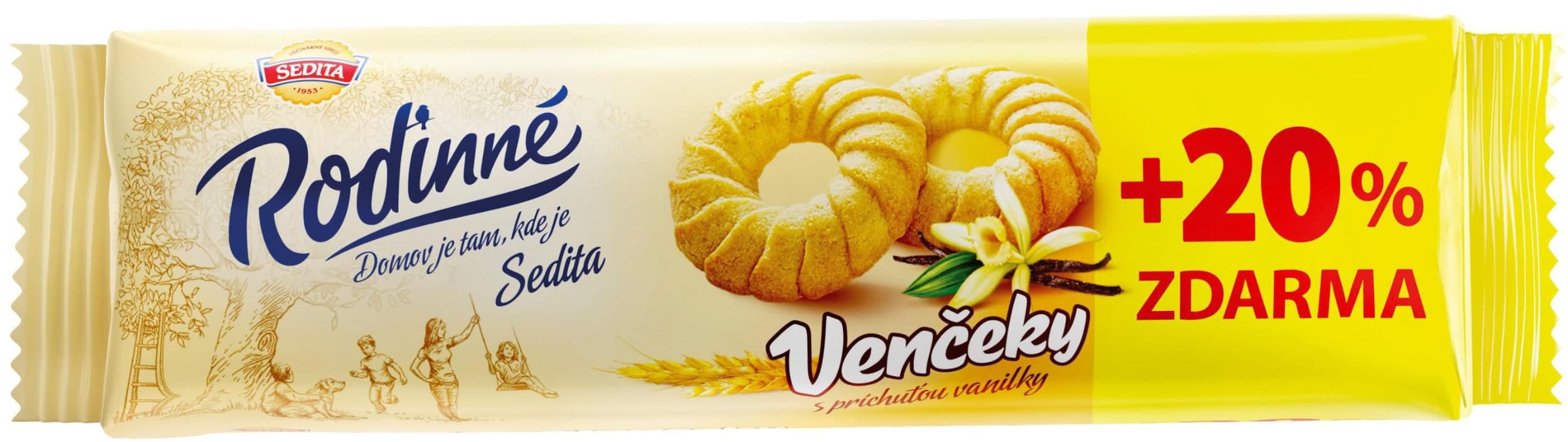 Sedita Rodinné věnečky vanilkové 100g + 20%