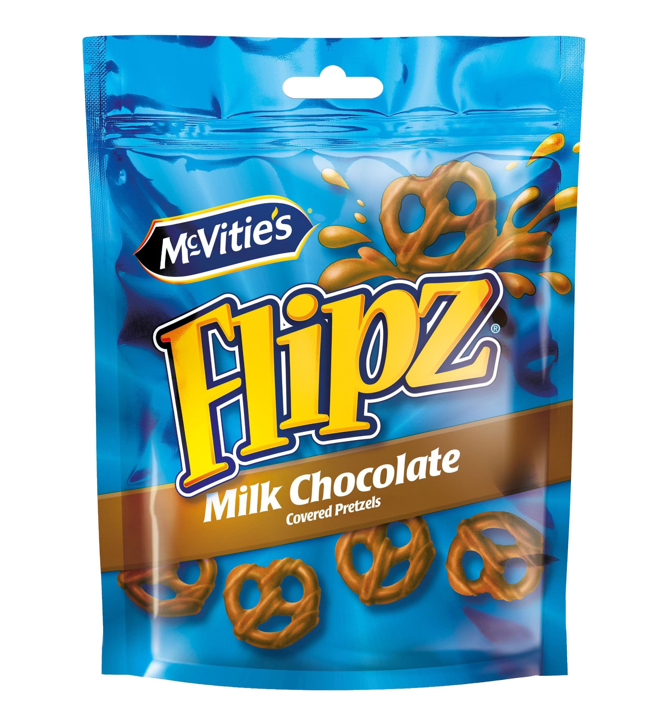 Flipz Milk Chocolate preclíky polité family mléčnou čokoládou 90g