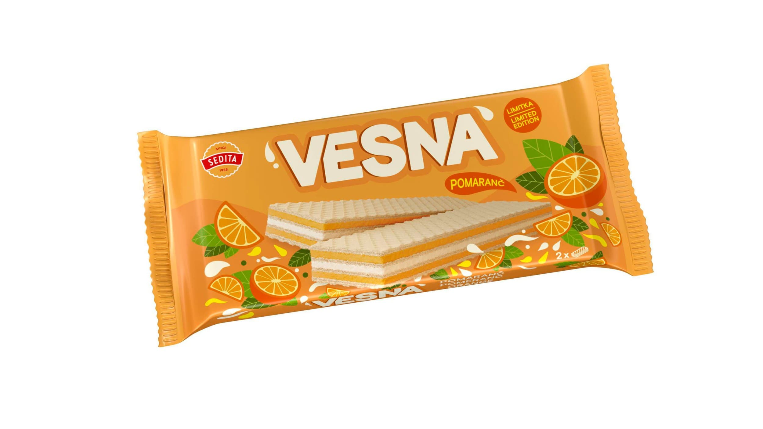 Sedita Vesna Oplatky s pomerančovou příchutí 50g