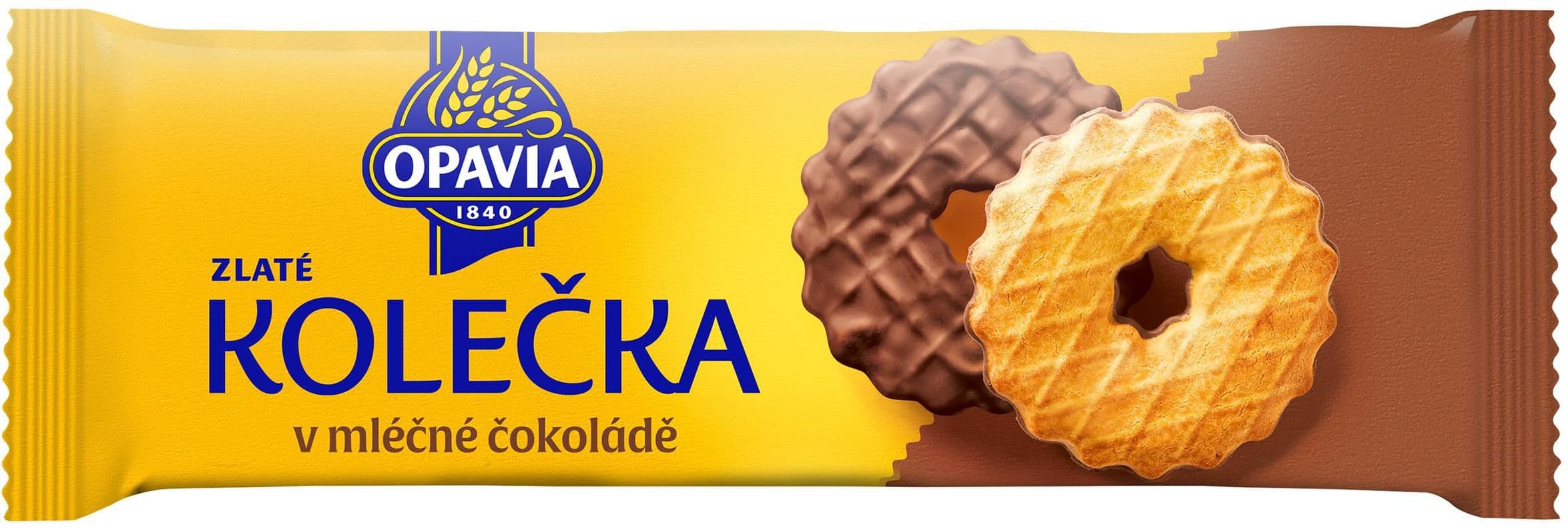 Opavia sušenky Zlaté Kolečka s máslovou příchutí polomáčené 146g